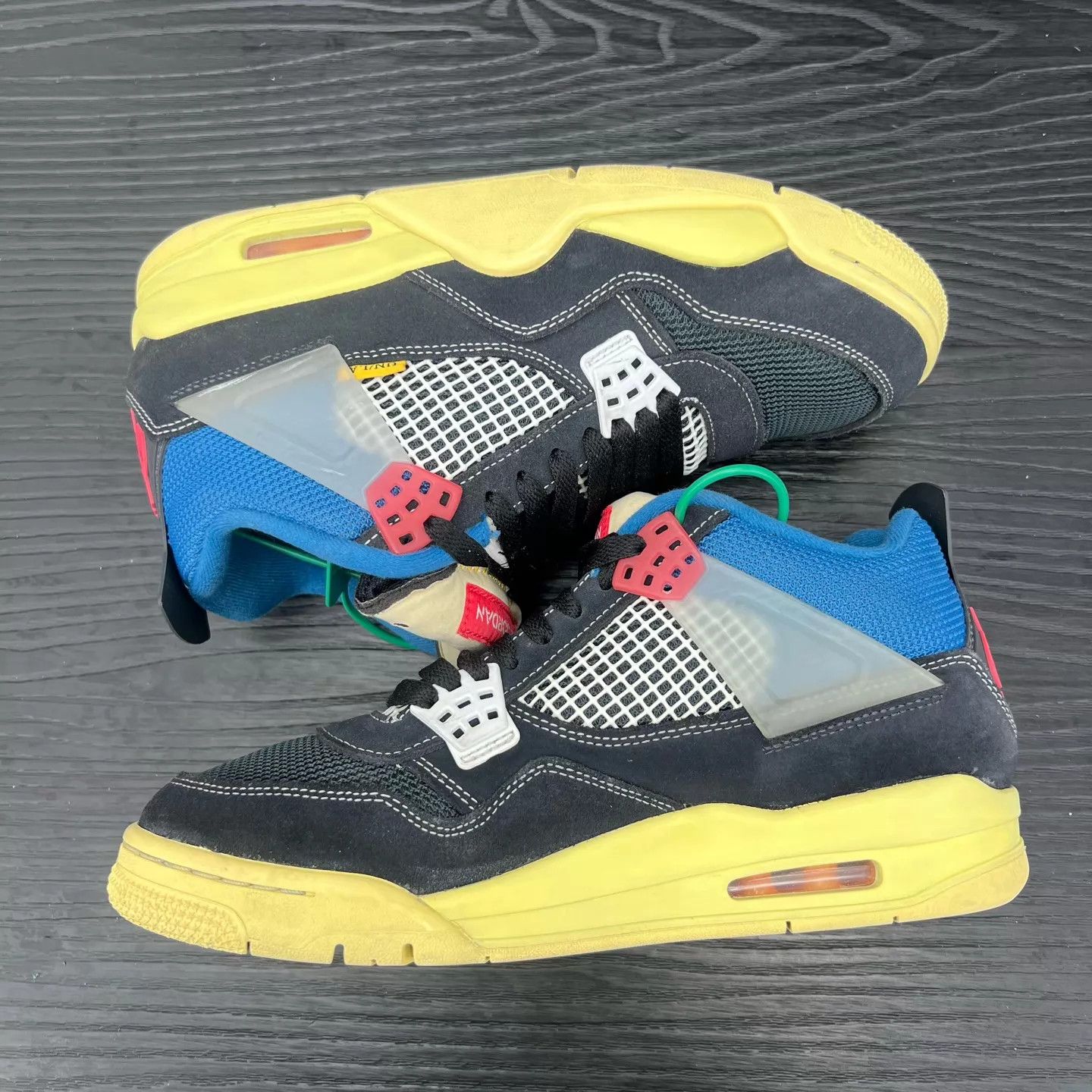 Nike Air Jordan 4 Union Black Blue 42 Size US 9 / EU 42 - 2 Thumbnail