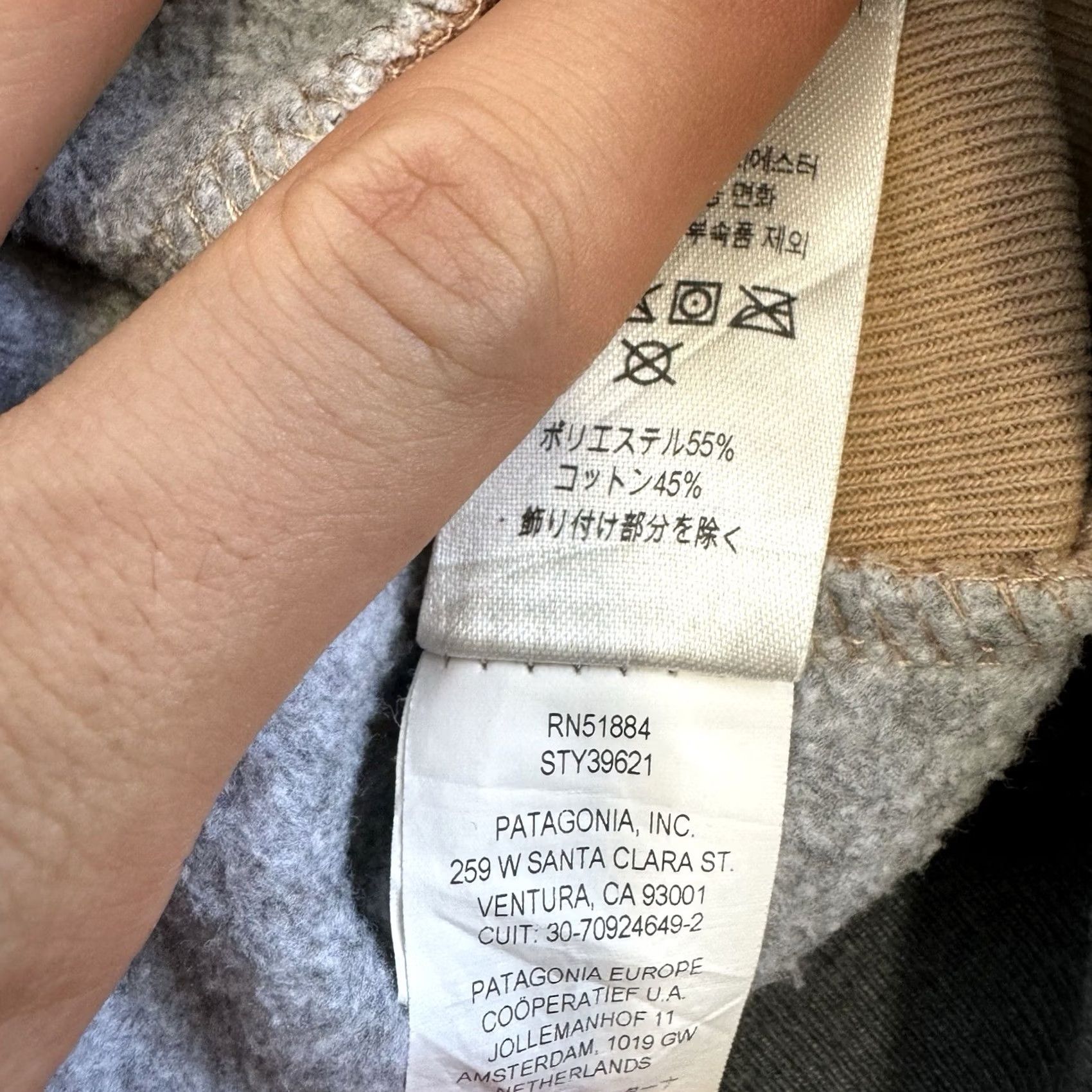 Patagonia Patagonia Hoodie Mens Pullover Hooded Fleece Logo P-6 Label Uprisal Gray Size S Coat Sweatshirt Patchwork Crew Neck Outdoor Fall Winter STY39621 Size US S / EU 44-46 / 1 - 8 Thumbnail