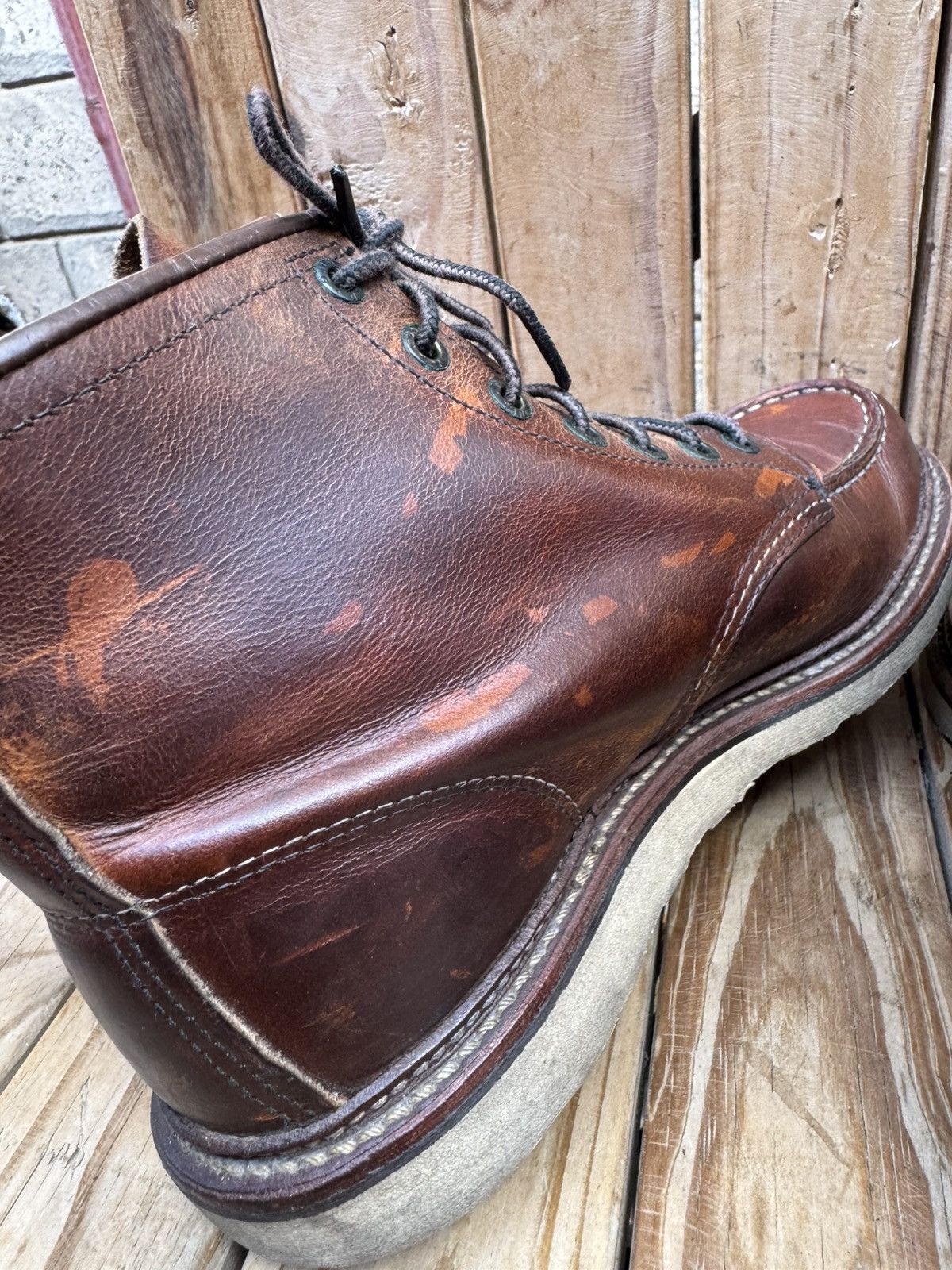 Red Wing Red Wing 1907 Copper Rough Brown Boots UK 7.5 D | EUR 41.5 Size US 8.5 / EU 41-42 - 11 Thumbnail
