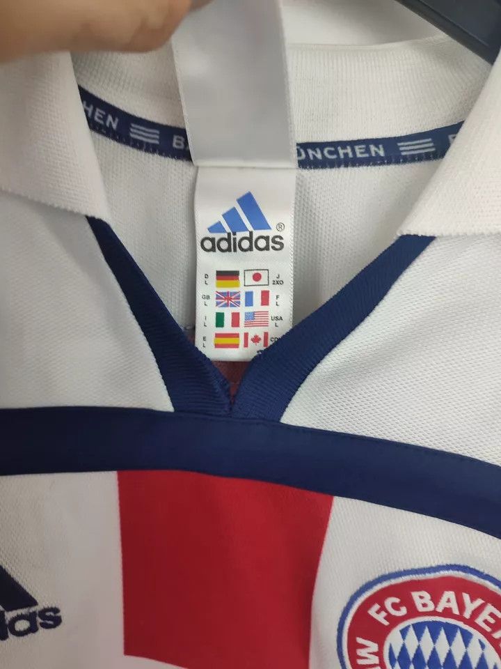 Adidas 2000-01 Bayern Munich Away FOOTBALL Kit SHIRT SOCCER Size US L / EU 52-54 / 3 - 14 Thumbnail