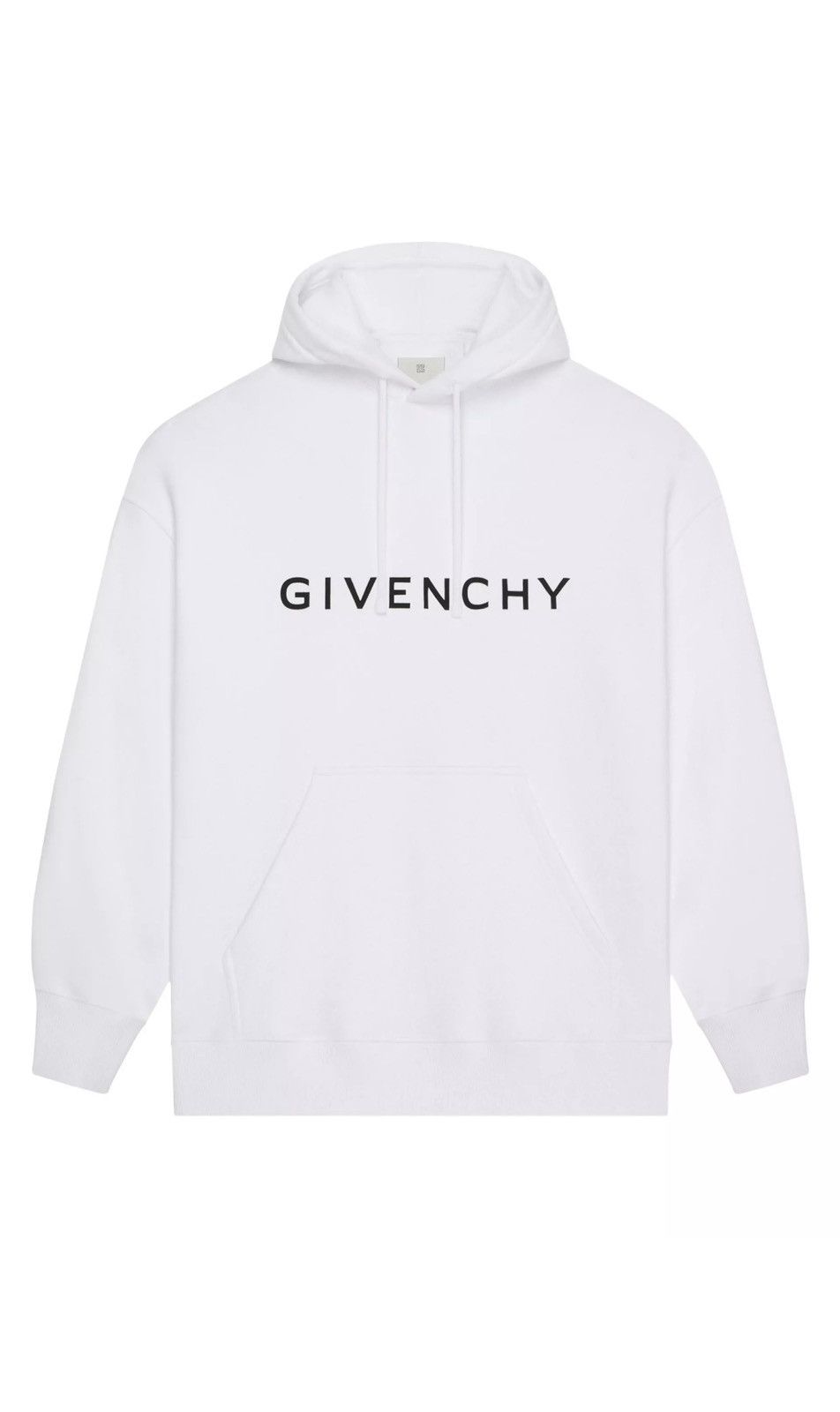 image of Givenchy Archetype Slim Fit Hoodie in White, Men's (Size 2XL)