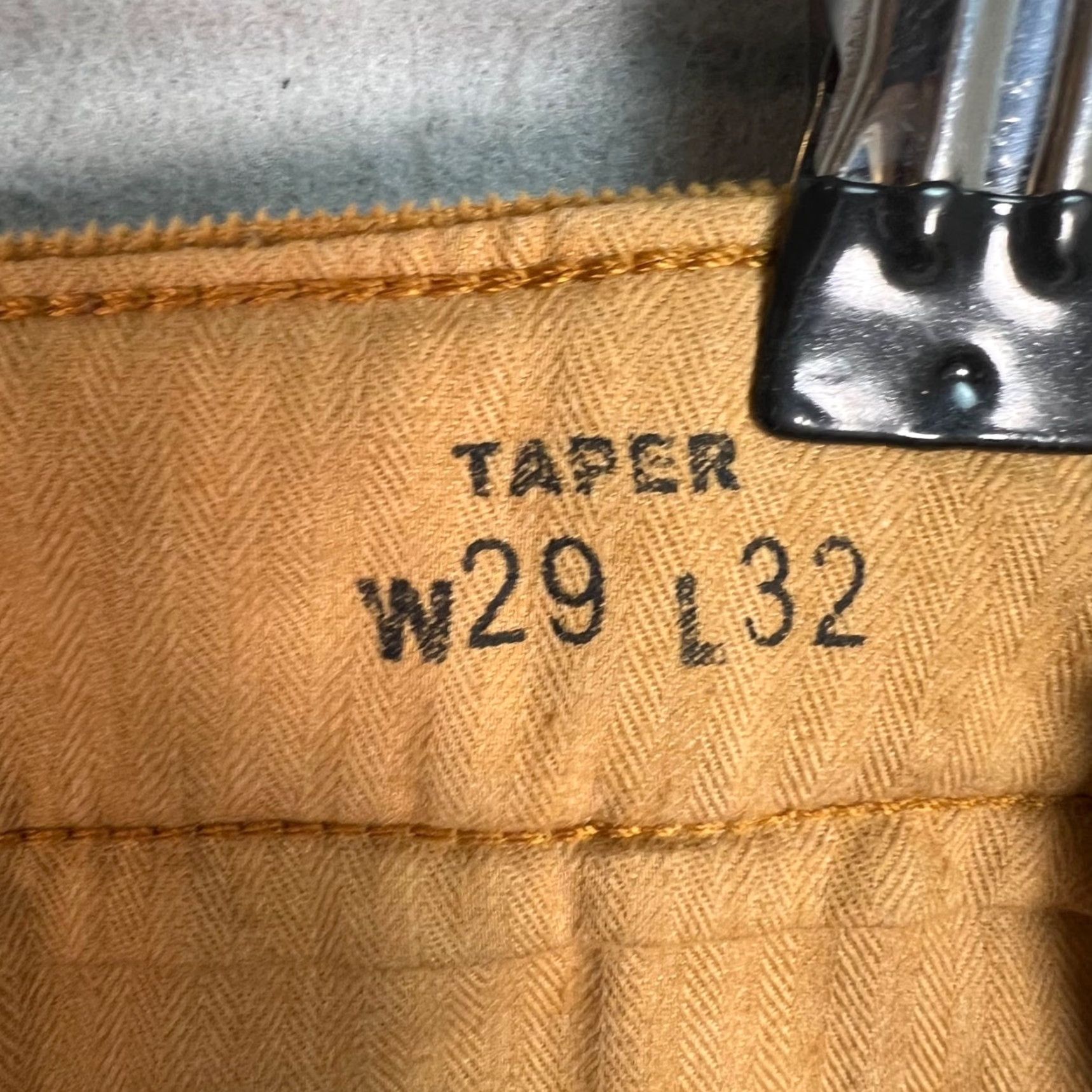 Levi's VINTAGE Levi's XX Mens 29x32 Cargo Tapered Corduroy Pants Mustard Brown Cargo Pants Mens 29 Brown 90s? Size US 29 - 4 Thumbnail