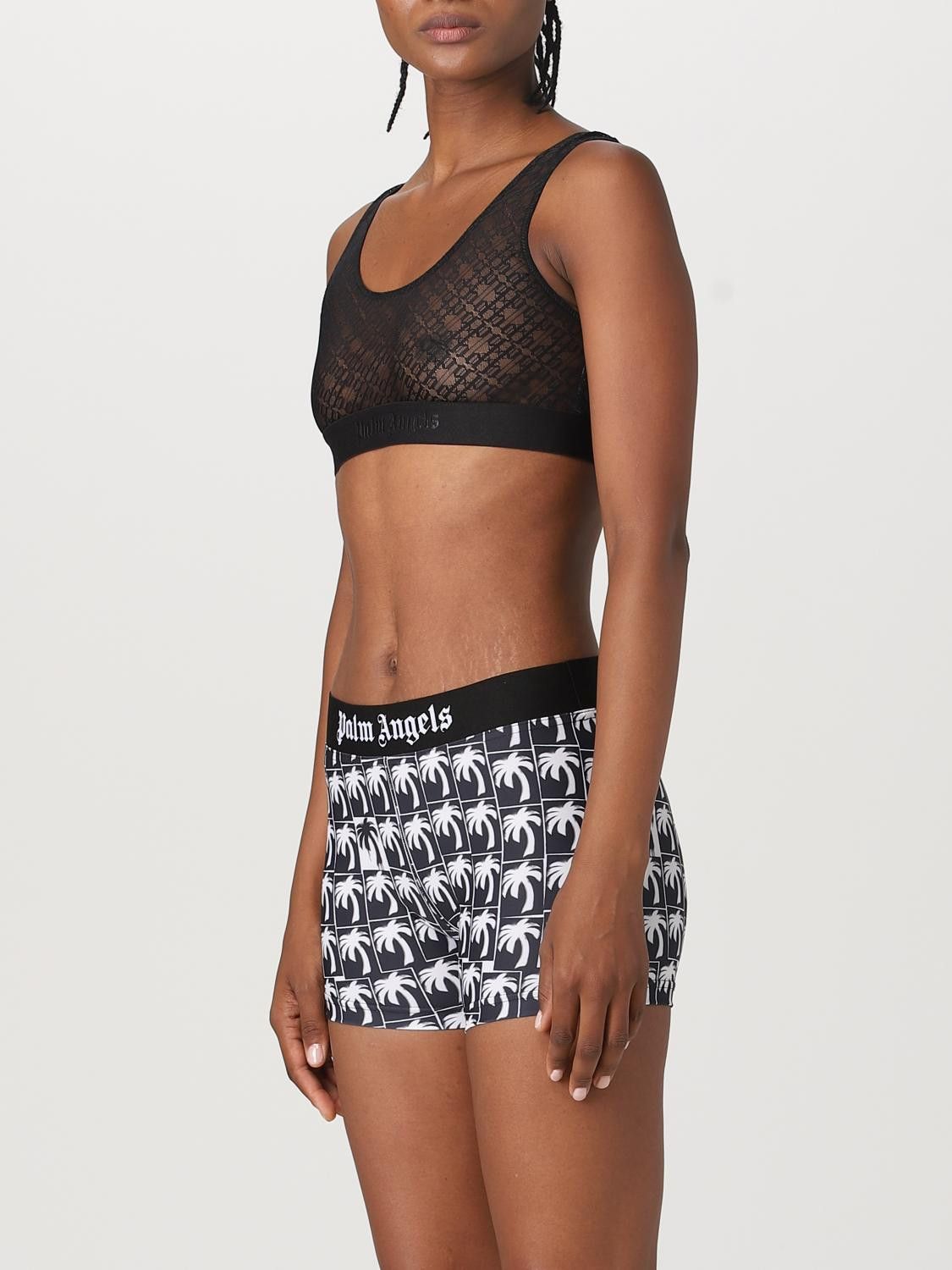 Palm Angels o1y1225 Crop Top in Black Size XS / US 0-2 / IT 36-38 - 4 Thumbnail