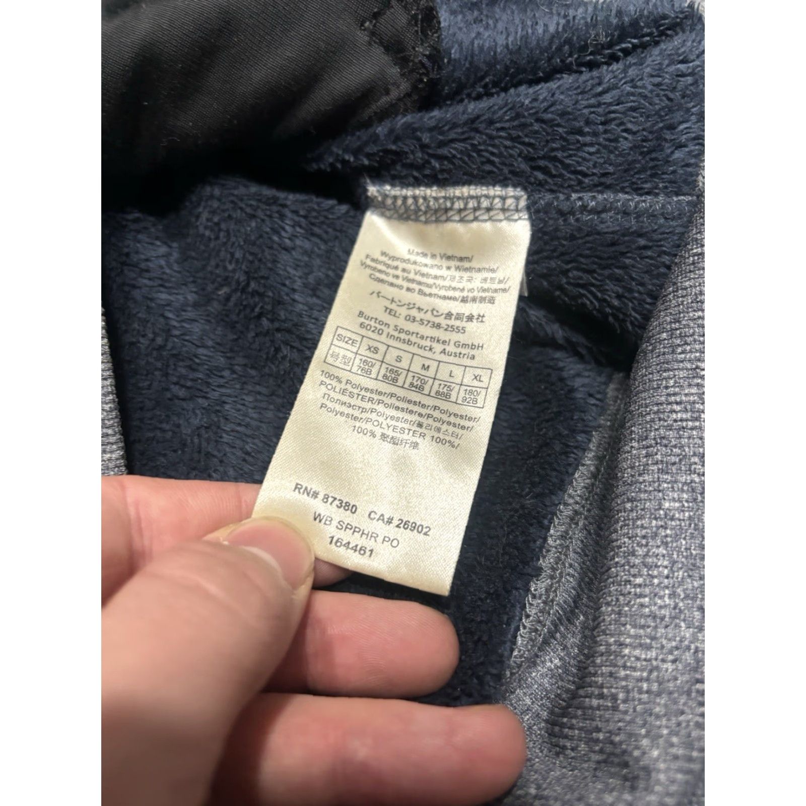 Burton Burton Dryride Hoodie G2 Sweatshirt Pullover S Unisex Adults Regular Gray Knit Polyester Hoodie Pockets Breathable Outdoor Skiing Snowboarding Logo Size US S / EU 44-46 / 1 - 7 Thumbnail