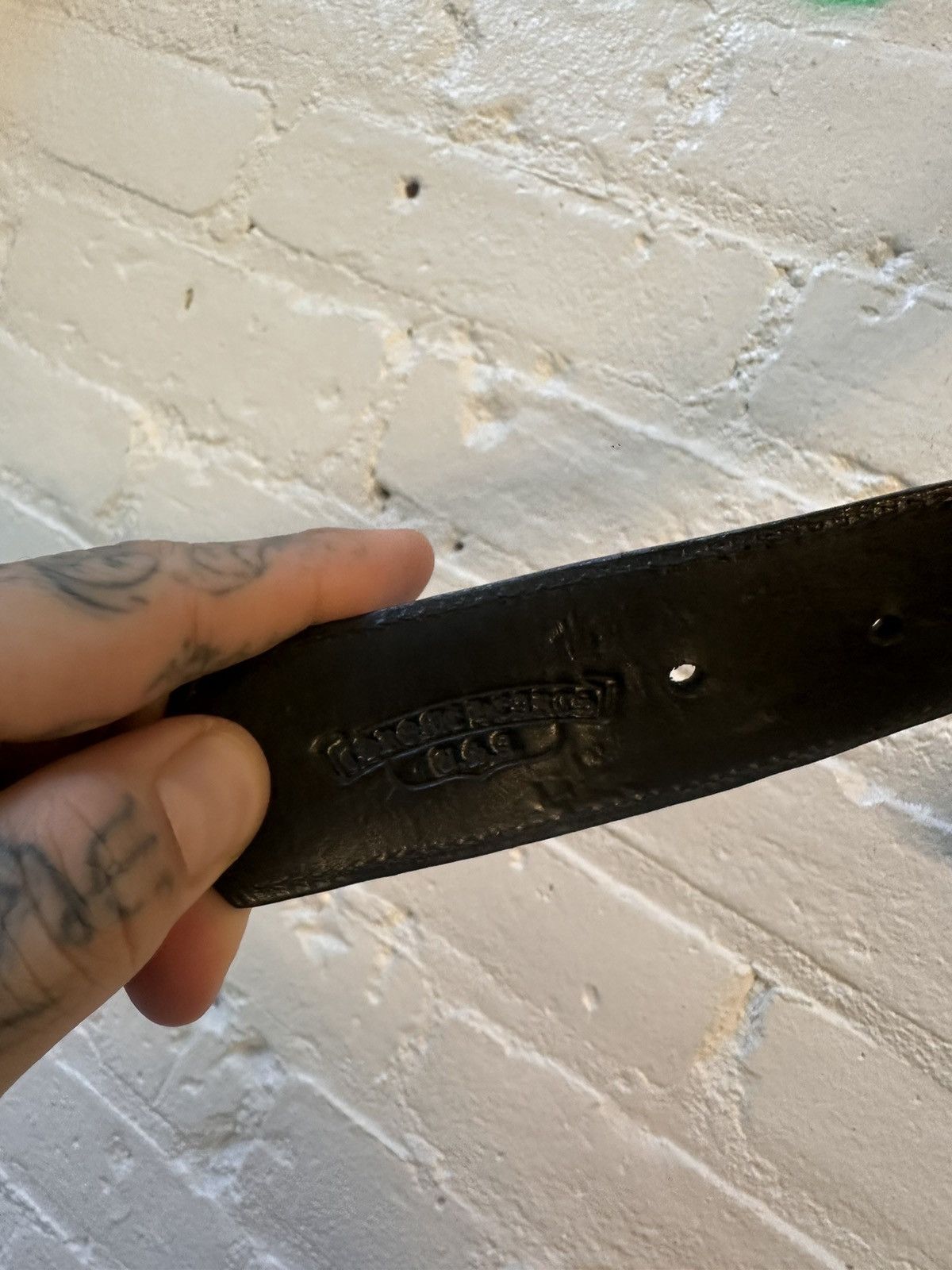 Chrome Hearts CHROME HEARTS NEW CAMO STUDDED LEATHER BELT Size 32 - 7 Thumbnail