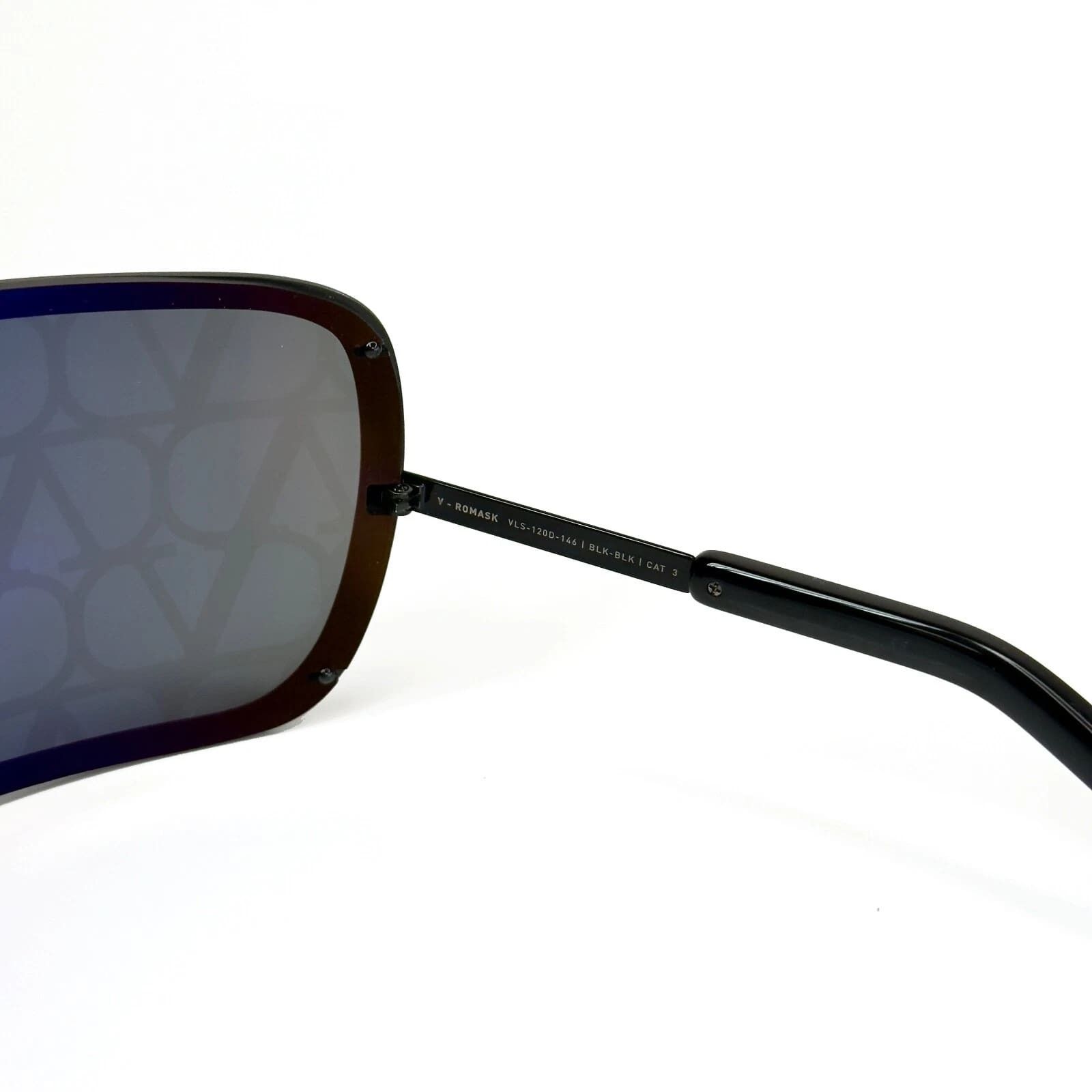 Valentino VALENTINO V Romask VLS120 Black Mirror VLS 120D Sunglasses Size ONE SIZE - 5 Thumbnail