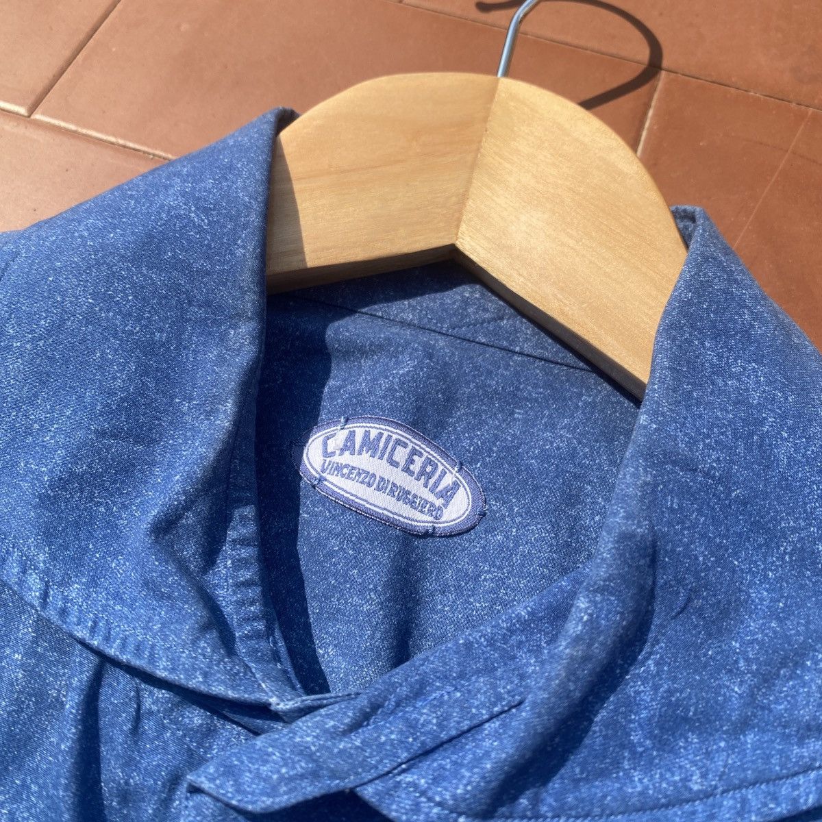 Other Men’s CAMICERIA TEXTURED BLUE PRINT COTTON SHIRT SIZE 41 Size US L / EU 52-54 / 3 - 5 Thumbnail