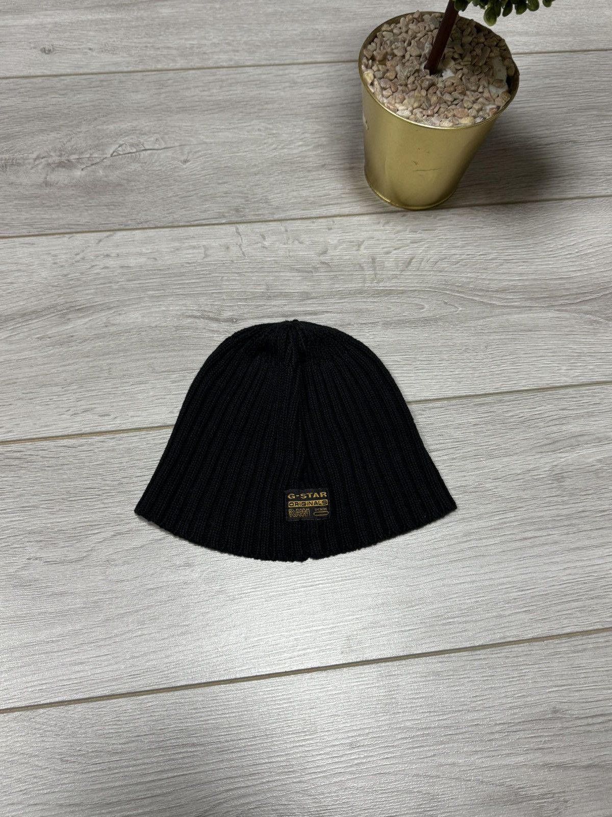 G-Star G star vintage double side logo hat stripes beanie Size ONE SIZE - 5 Thumbnail