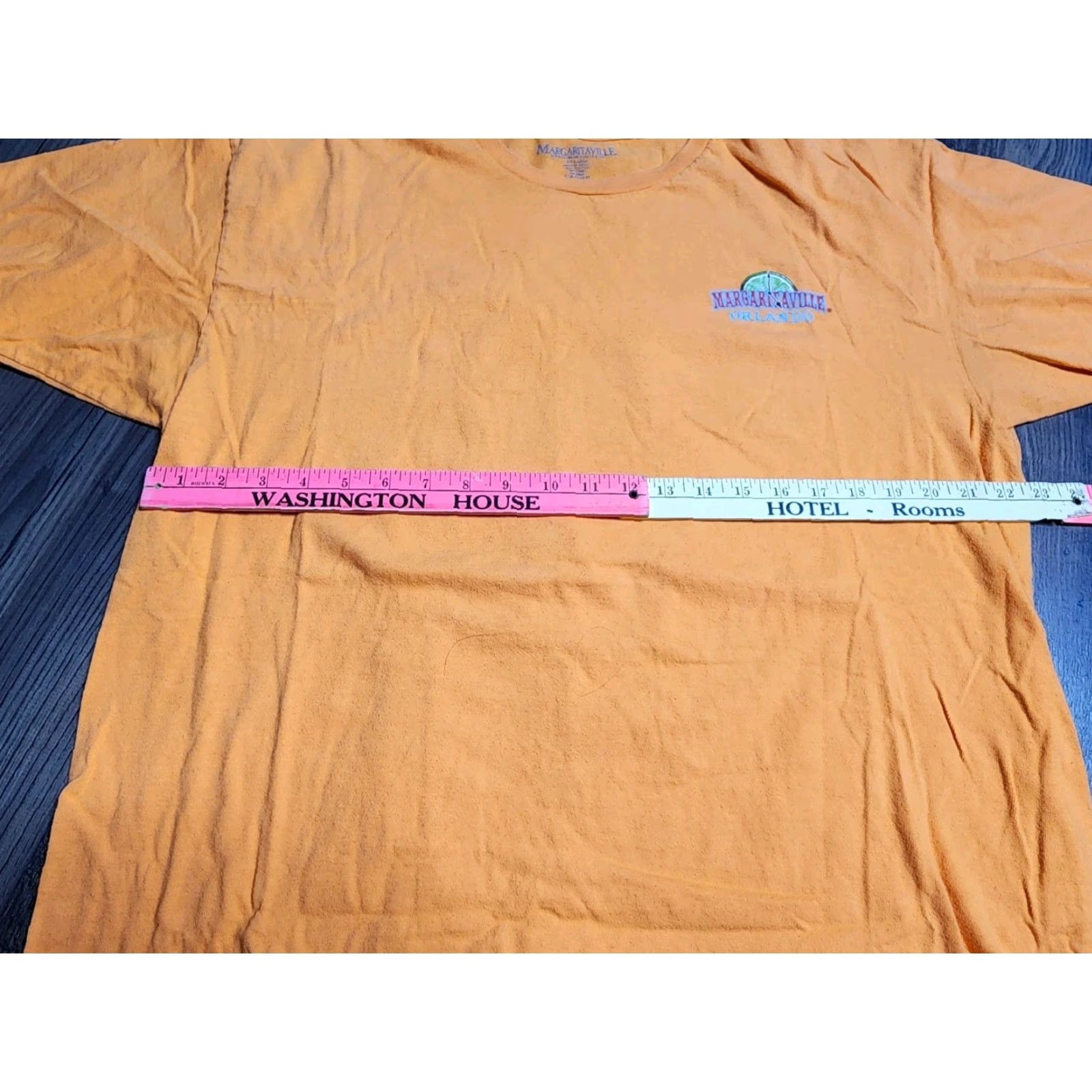 Doublet Vintage Margaritaville Men's XL T-Shirt Orange Short Sleeve Crew Neck Double-Sided Beach Music Tropical Y2K Size US XL / EU 56 / 4 - 2 Thumbnail