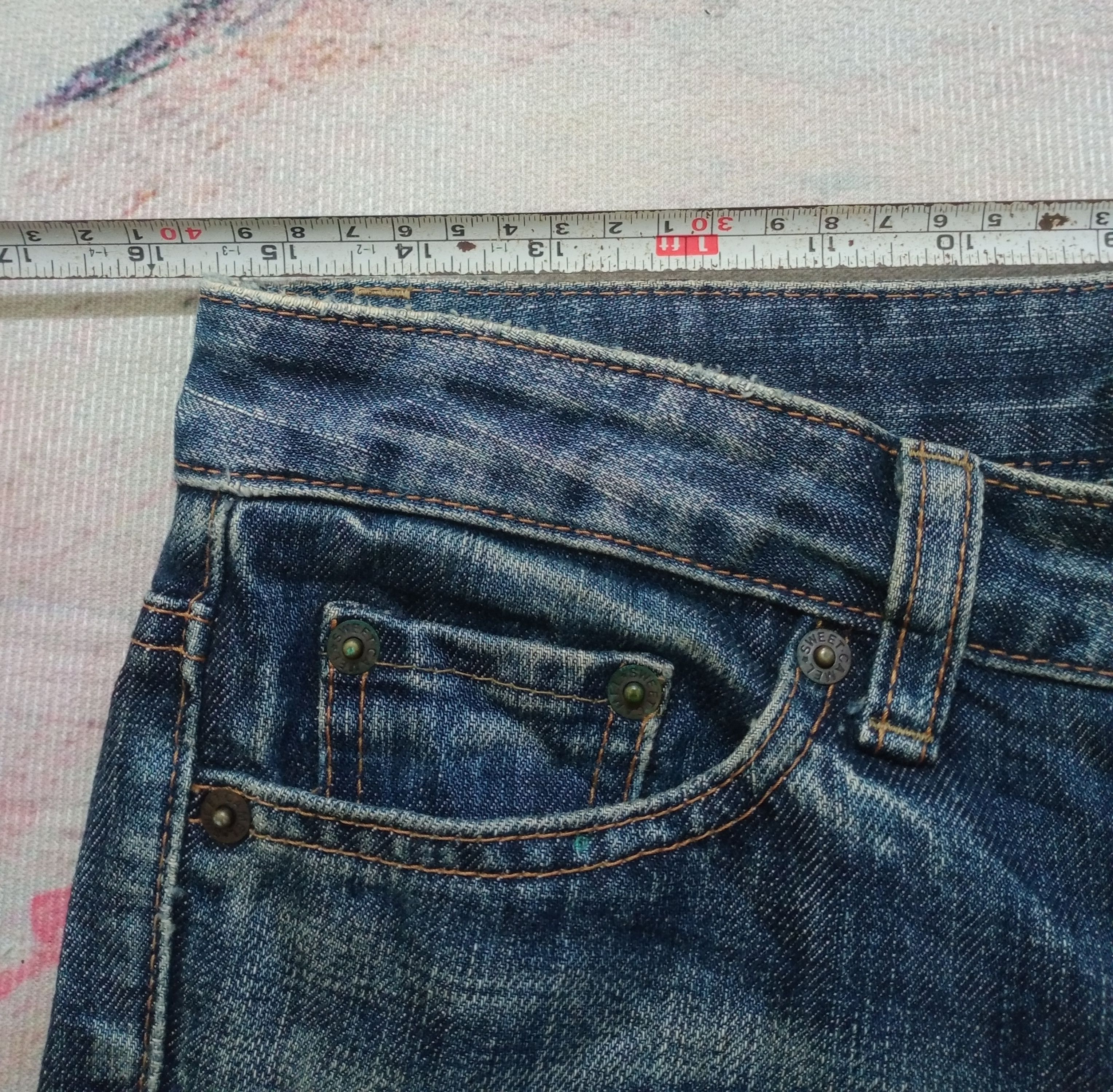If Six Was Nine Rare Flare Jeans Sweet Camel Distressed Boot Cut Size 31" - 14 Thumbnail
