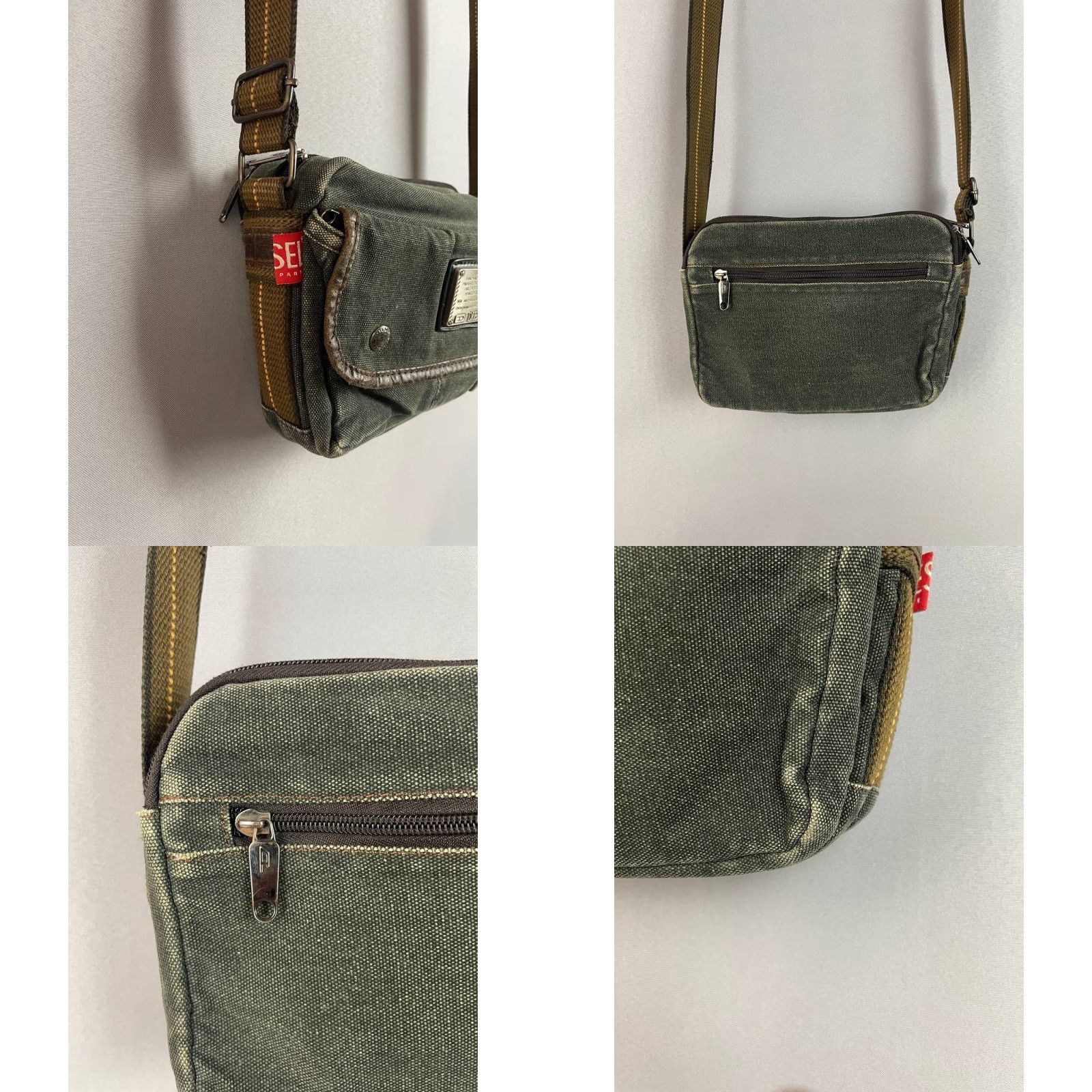 Diesel Diesel Women's Marengo Cotton Shoulder Bag Crossbody Zipper Size ONE SIZE - 9 Thumbnail