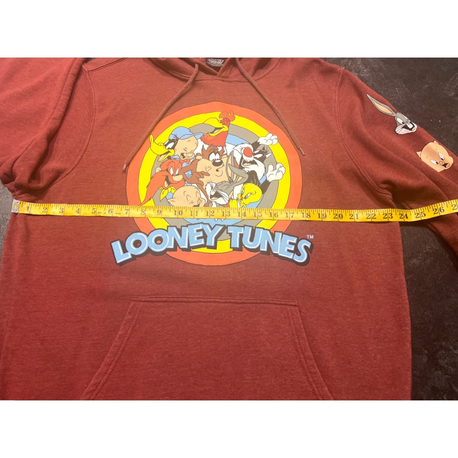 Vintage Looney Tunes Bugs Bunny 90s Sweatshirt Men Size Large Red Long Sleeve Pullover Size US L / EU 52-54 / 3 - 5 Thumbnail