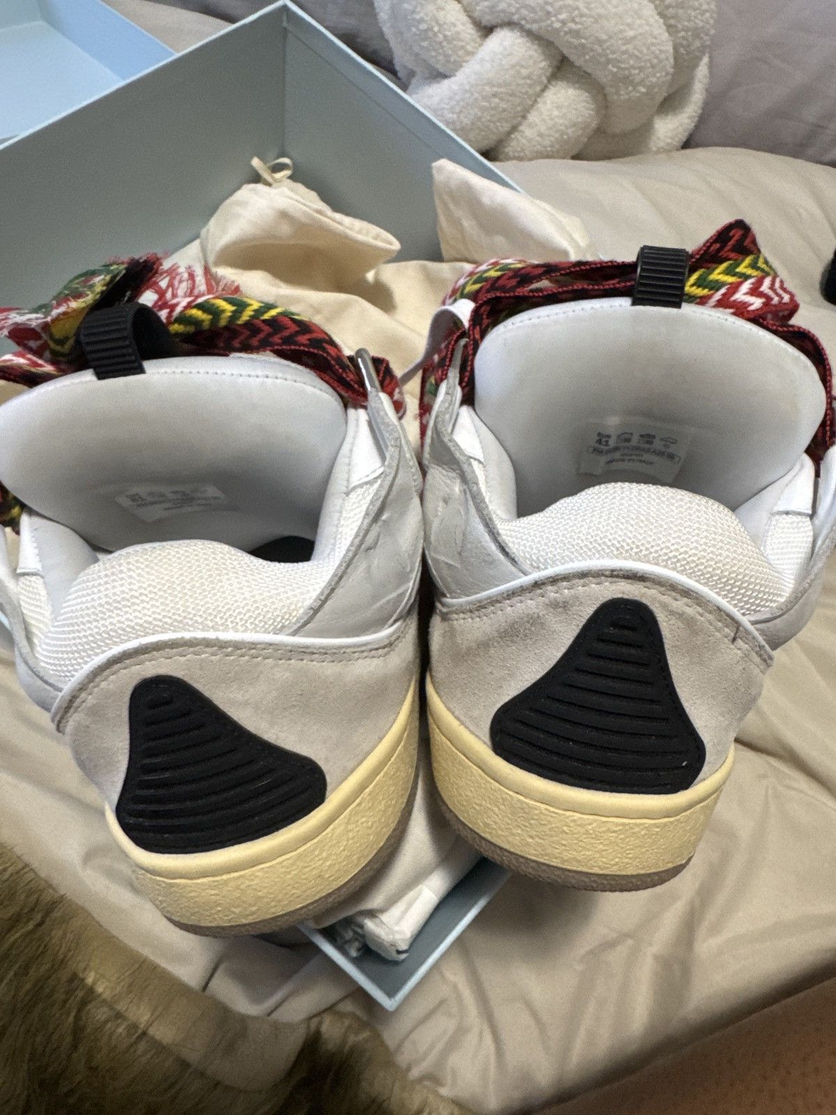 Lanvin 41 Lanvins White Curb Sneakers Size US 8 / EU 41 - 8 Thumbnail