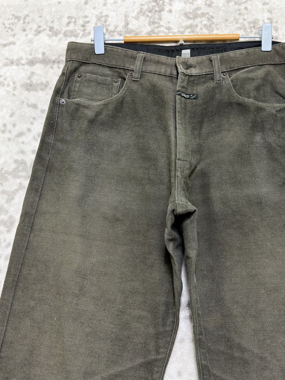 Marithe + Francois Girbaud Marithe Francois Girbaud Archive Green Wool Straight Loose Size US 31 - 4 Thumbnail