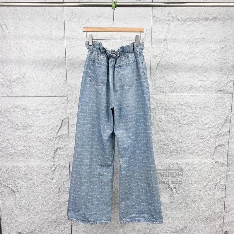 Miu Miu Miu Miu Blue Cotton Denim Trousers . Size 28" / US 6 / IT 42 - 2 Thumbnail