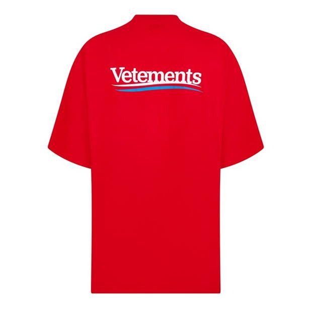 Vetements o1g2r1mq0824 Campaign Logo-T-Shirt in Red Size US S / EU 44-46 / 1 - 2 Thumbnail