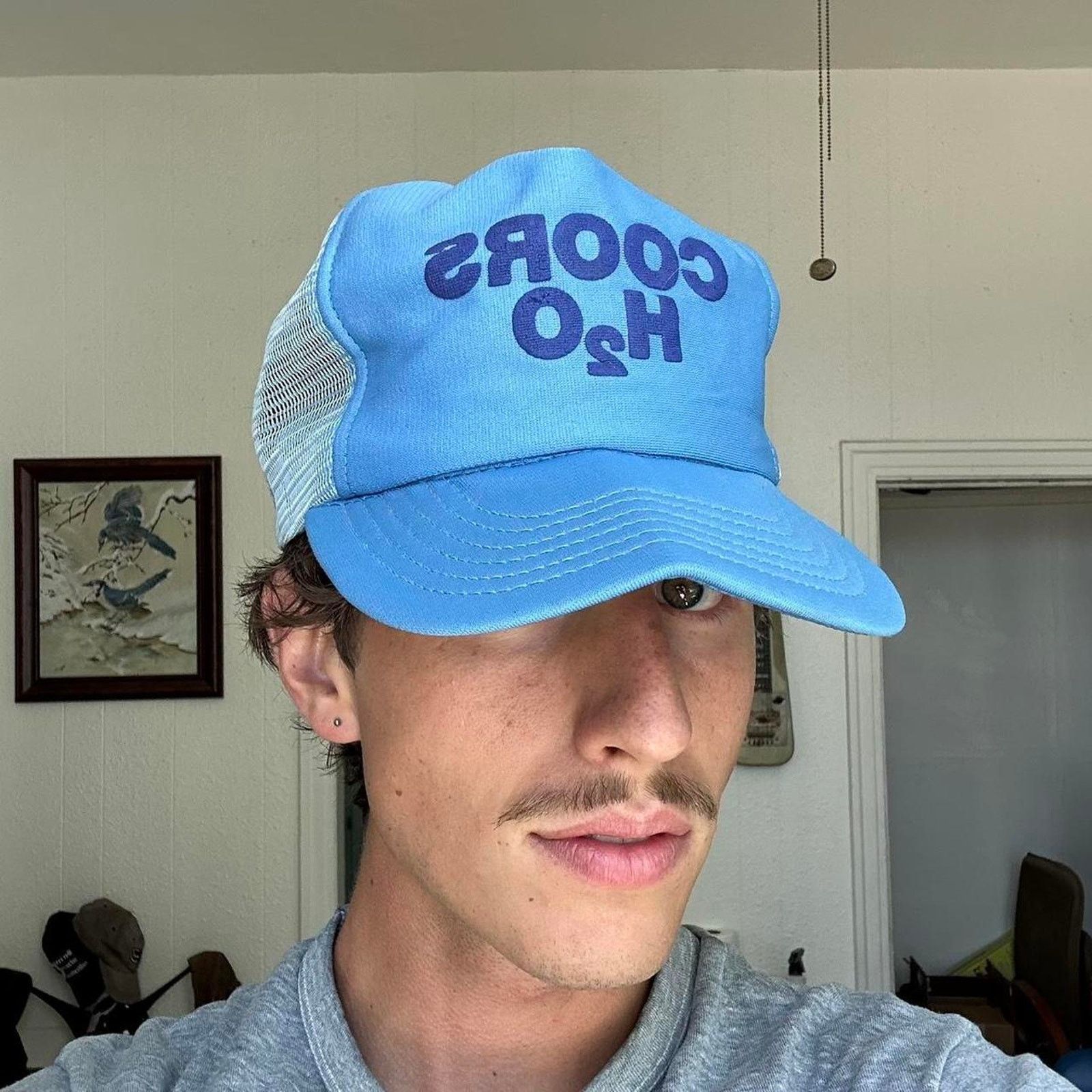 Vintage Rare 70s 80s Thrashed Mesh Coors H2O Beer Trucker Hat Cap Size ONE SIZE - 1 Thumbnail