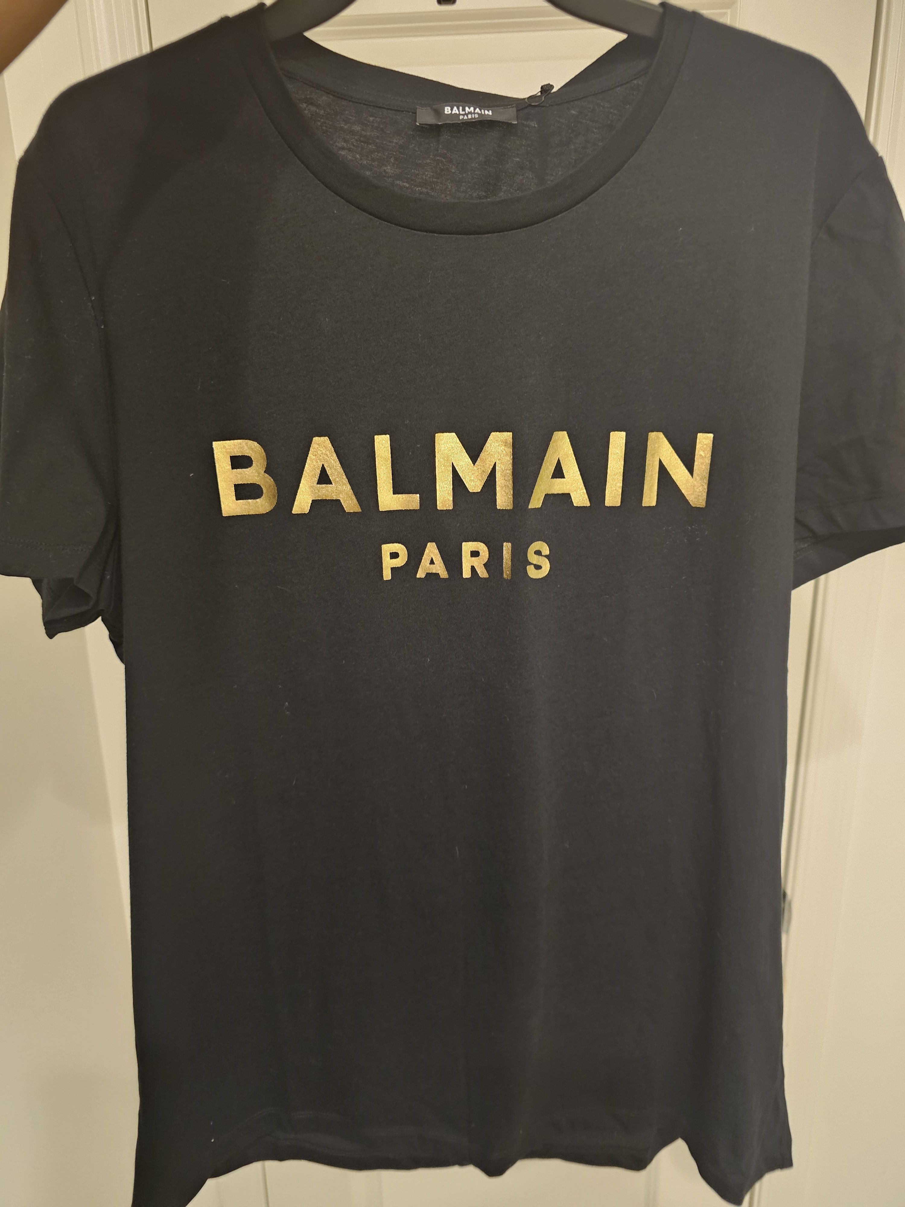 Balmain Foil T-shirt- Noir/OR