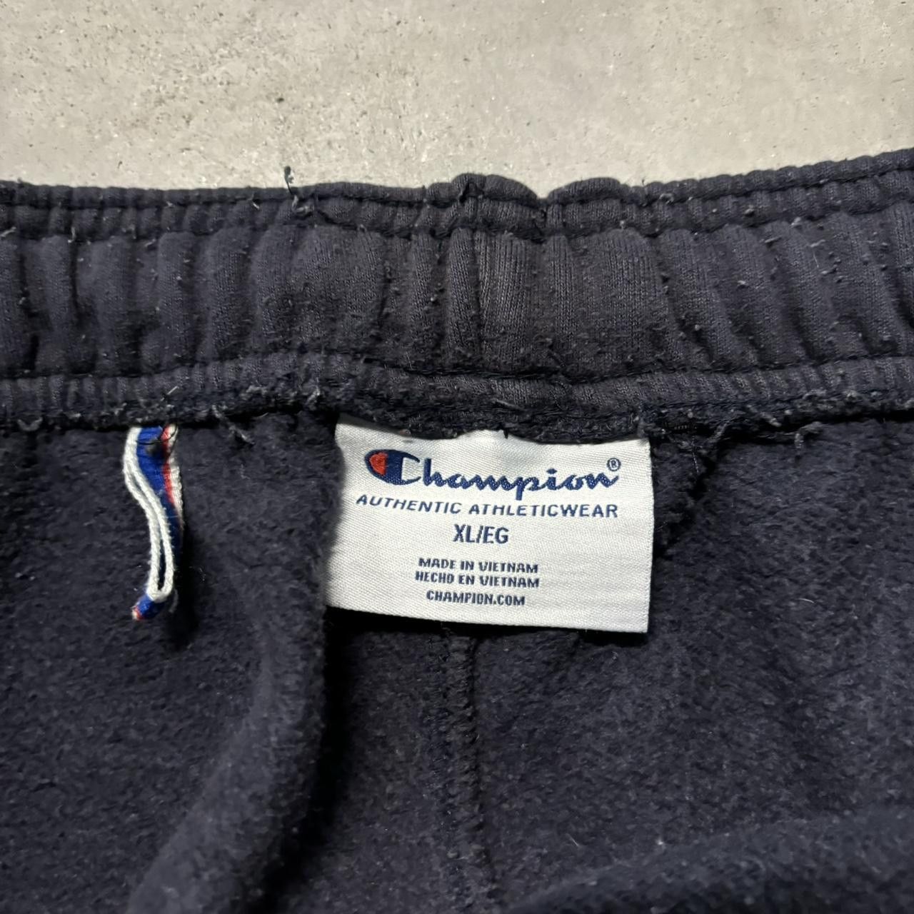 Japanese Brand × Vintage Crazy Vintage Y2K/2000s Baggy Navy Blue Skater Essential Sweatpants! Size US 36 / EU 52 - 7 Thumbnail