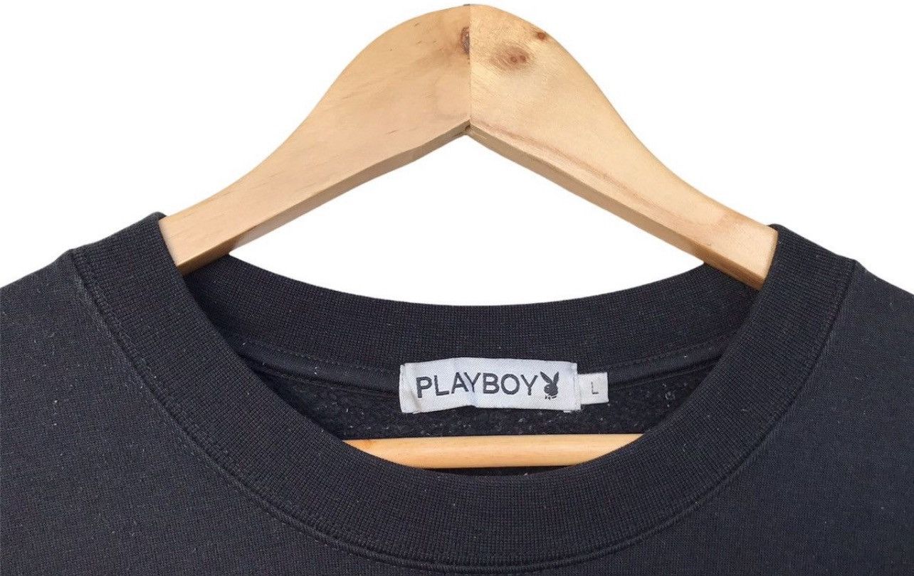Playboy × Vintage Playboy Big Embroidered Logo Playboy Pullover Sweatshirt Size US L / EU 52-54 / 3 - 5 Thumbnail