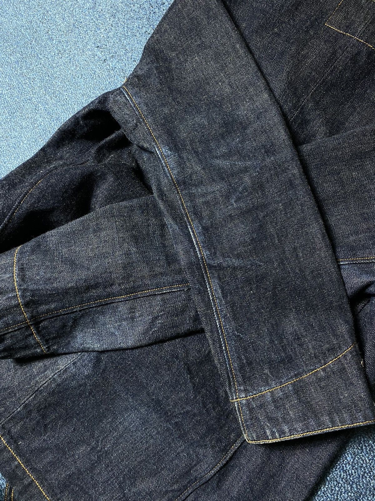 Studio D'Artisan Studio D’Artisan - D4402 Denim Tailored Jacket Size US XXS / EU 40 - 8 Thumbnail