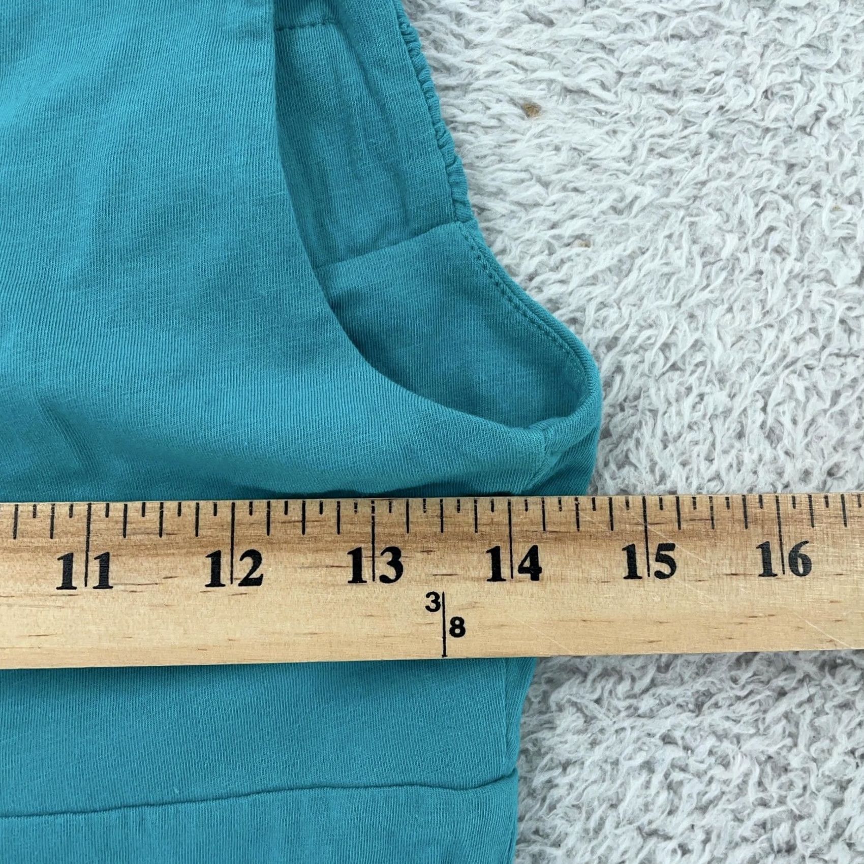 Banana Republic Banana Republic Shirt Womens Small Teal Twist Front Tank Top Stretch Pima Cotton Tank Size S / US 4 / IT 40 - 4 Thumbnail