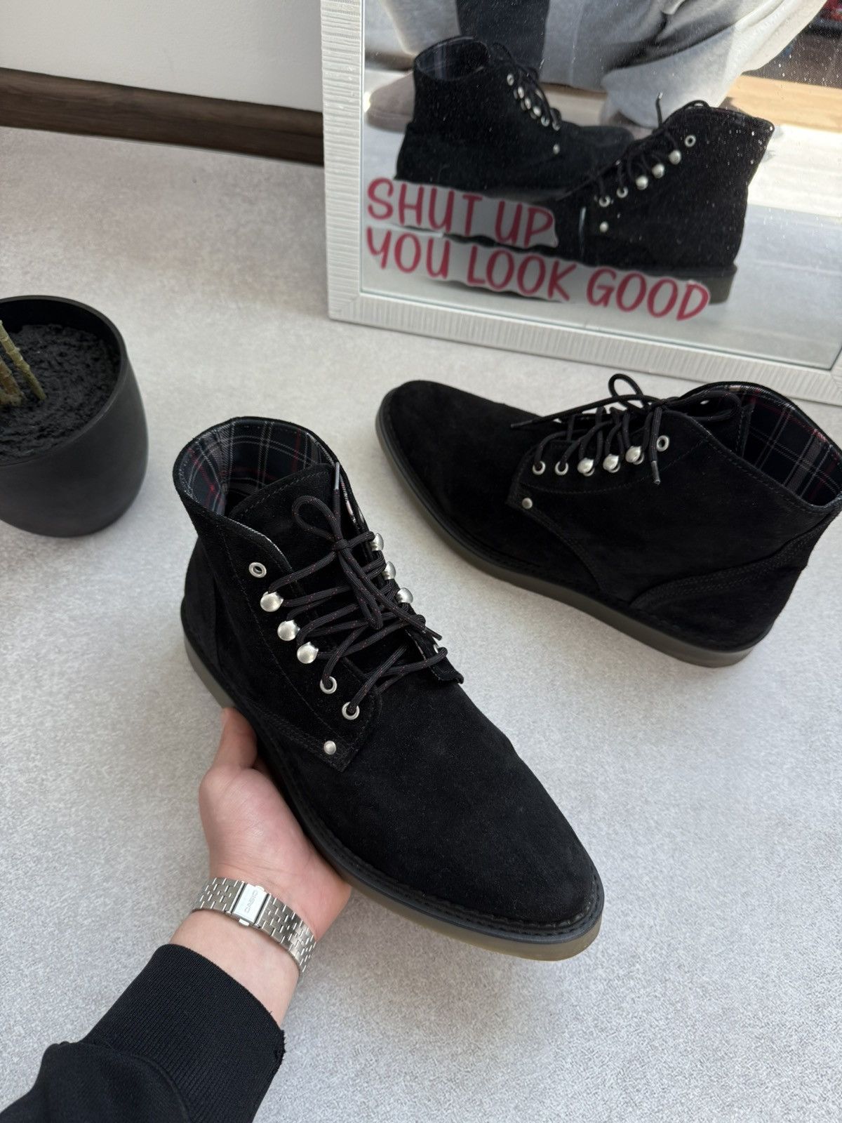 Diesel Diesel Black Suede Chukka Boots Lace Up Casual Ankle Shoes Size US 10 / EU 43 - 6 Thumbnail