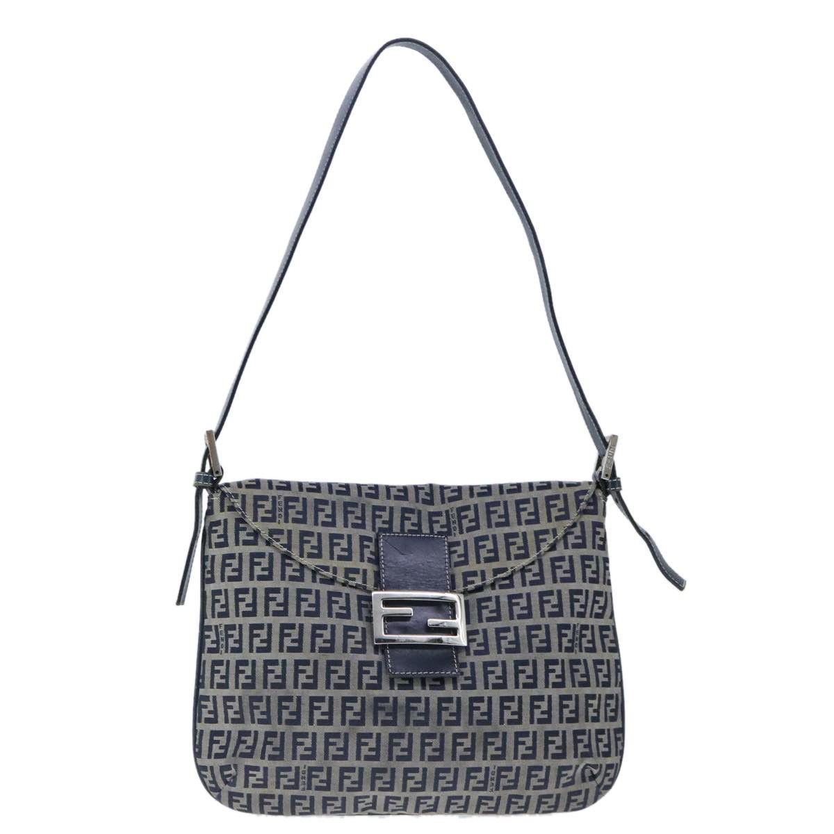 Zucchino Navy Canvas Shoulder Bag (Pre-Owned)
