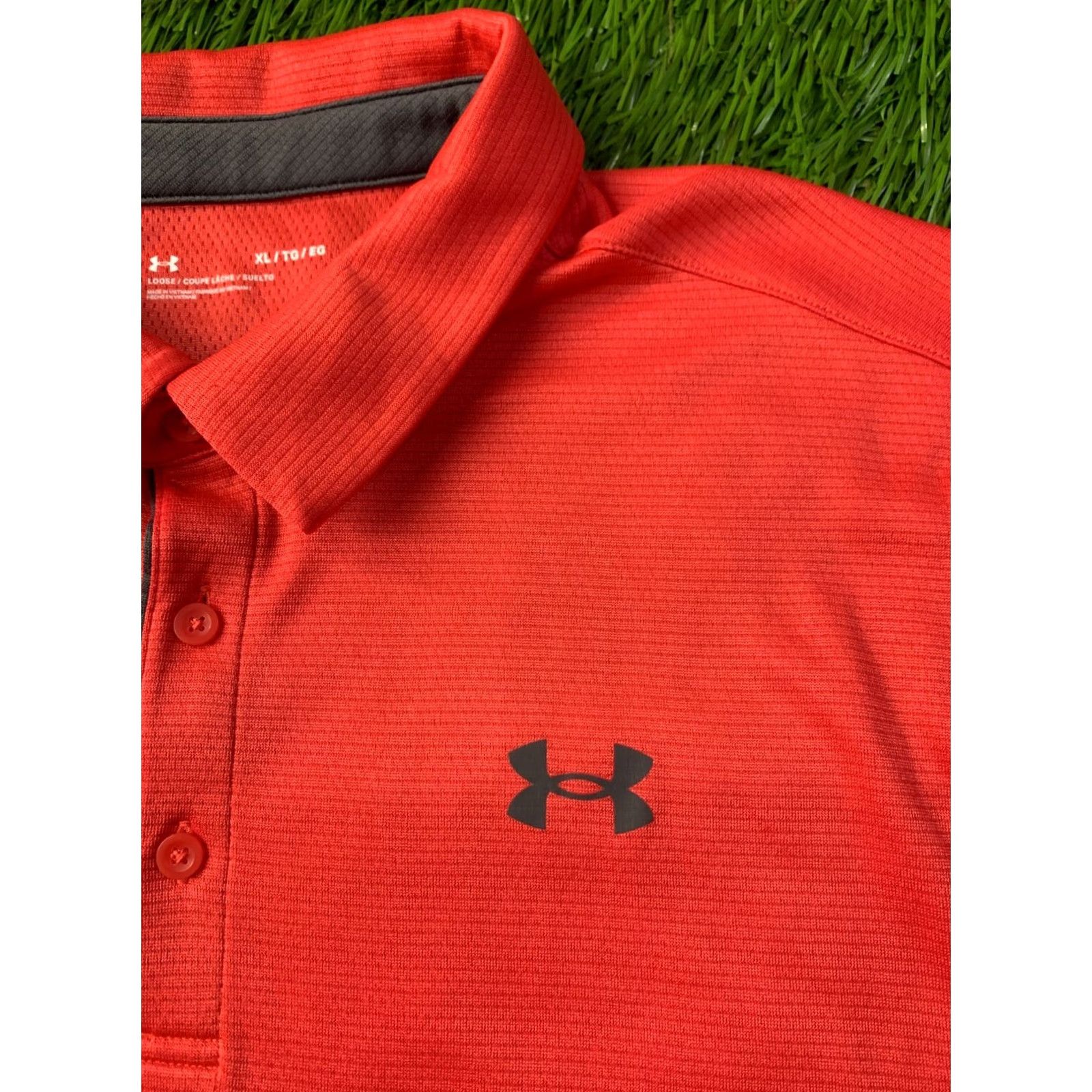 Under Armour Under Armour Polo Shirt XL Men Short Sleeve 2024 Solid Orange and Gray Polo Under Armour Polo Shirt XL Men Short Sleeve 2024 Size US XL / EU 56 / 4 - 3 Thumbnail