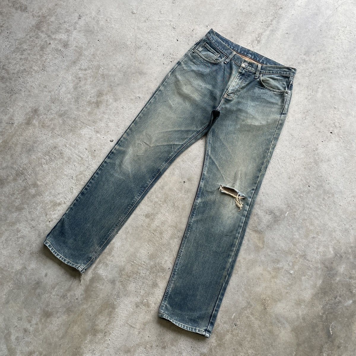 Edwin Vintage Edwin Japan Mud Wash Jeans Faded Distressed Pants Size US 32 / EU 48 - 2 Thumbnail