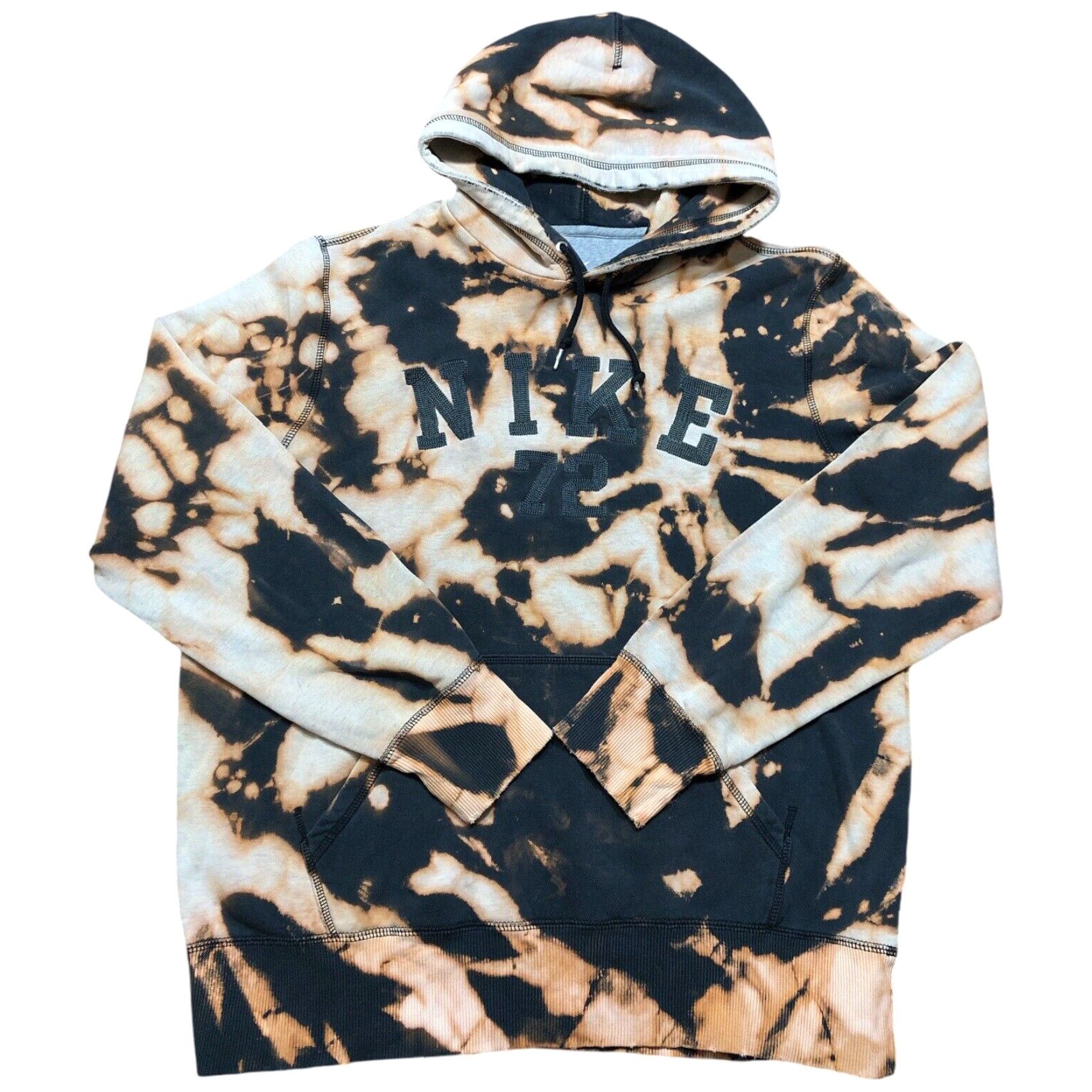 Nike Nike Hoodie Mens L Black Tie Dye Acid Wash Logo Sleeves 90s Streetwear Shirt? Size US L / EU 52-54 / 3 - 2 Thumbnail