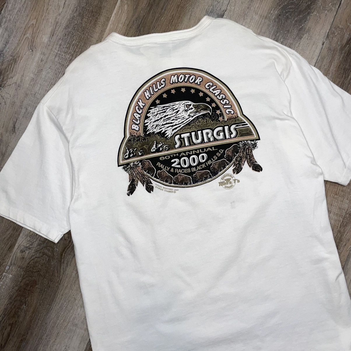 Harley Davidson 2000 Sturgis Rally Harley Davidson Vintage Biker Tee Mens XL Size US XL / EU 56 / 4 - 3 Thumbnail