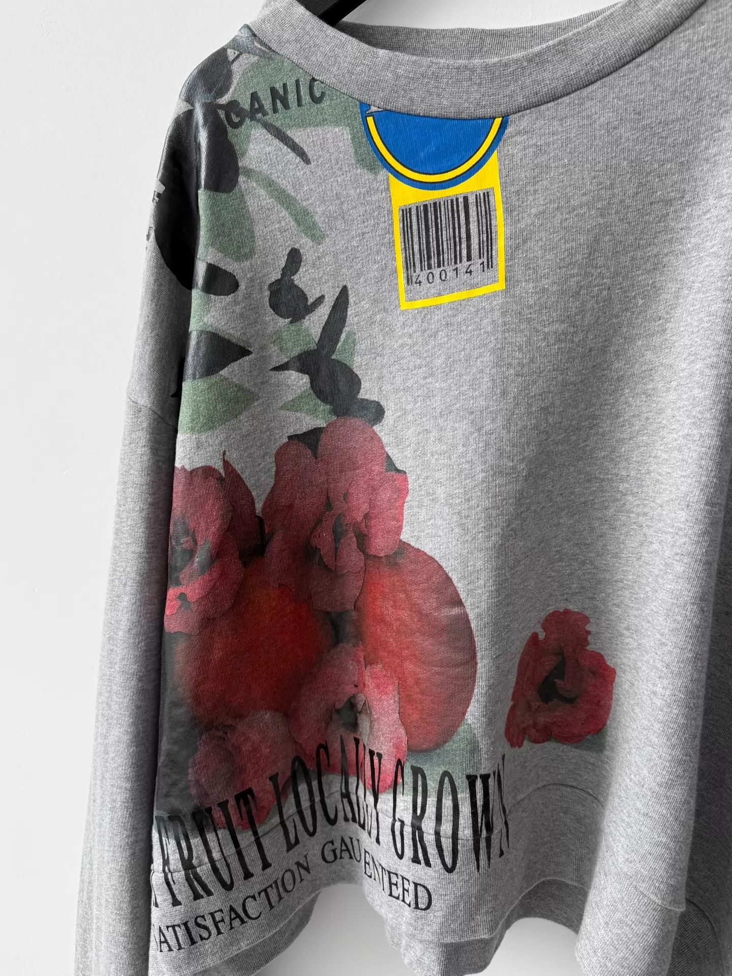Maison Margiela MaisonMargiela FW19 Apple Blossom Oversize Hoodie Gray XS Size XS / US 0-2 / IT 36-38 - 4 Thumbnail
