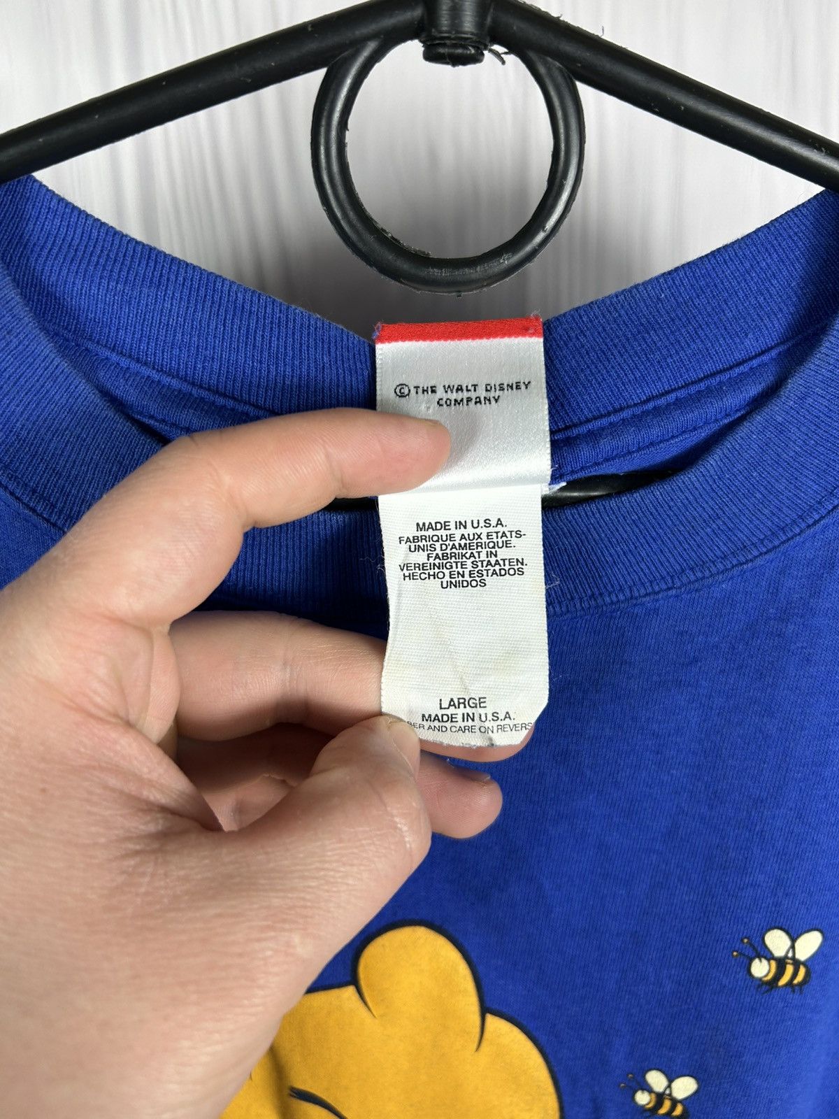 Mickey Inc Rare Vintage Winnie The Pooh Got Hunny? Mickey T-Shirt Sz L Size US L / EU 52-54 / 3 - 12 Thumbnail