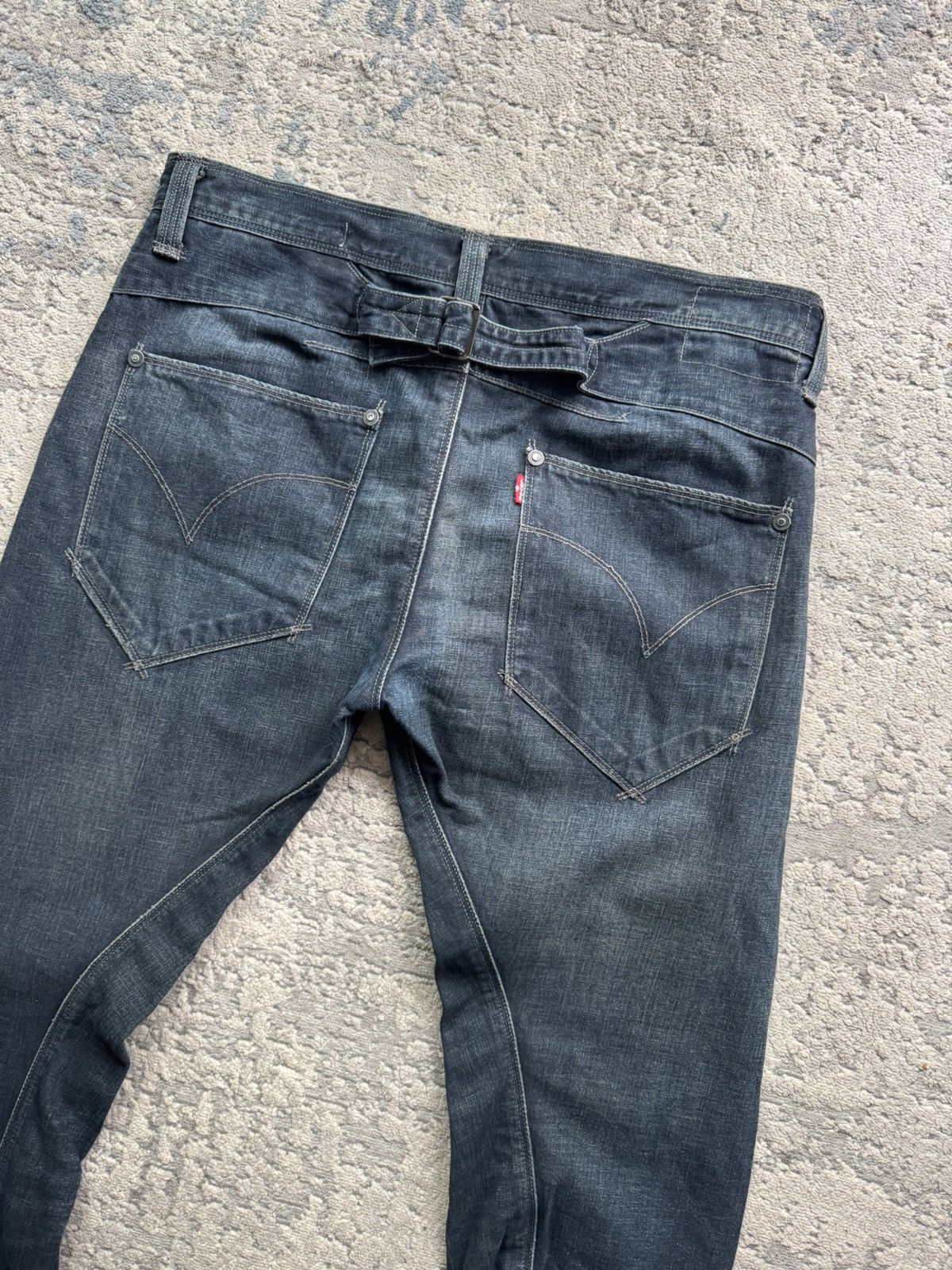 Levi's Vintage Clothing Levis Engineered Buckle Back Denim Jeans Size 34 Size US 34 / EU 50 - 3 Thumbnail