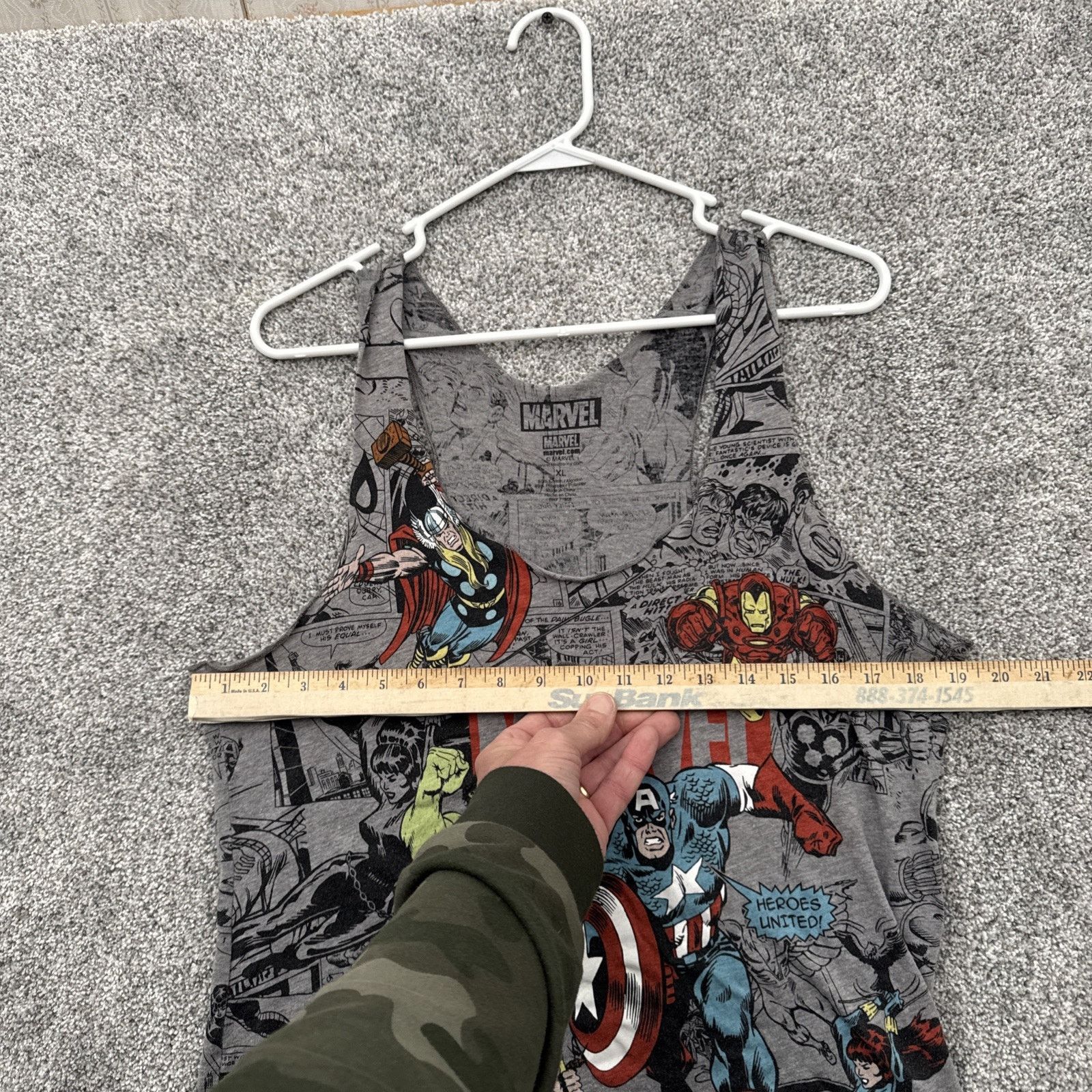Marvel Comics Marvel Tank Top Women XL Grunge Superhero Comic Book Graphic Size XL / US 12-14 / IT 48-50 - 3 Thumbnail