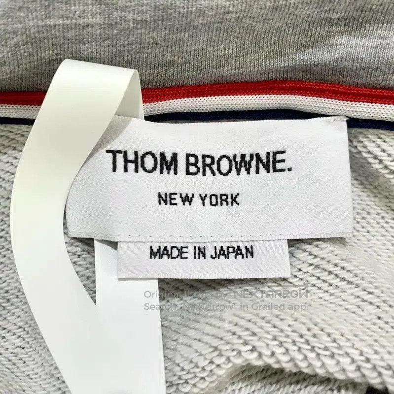 Thom Browne Thom Browne Gray Cotton Womens Hoodie . Size L / US 10 / IT 46 - 6 Thumbnail