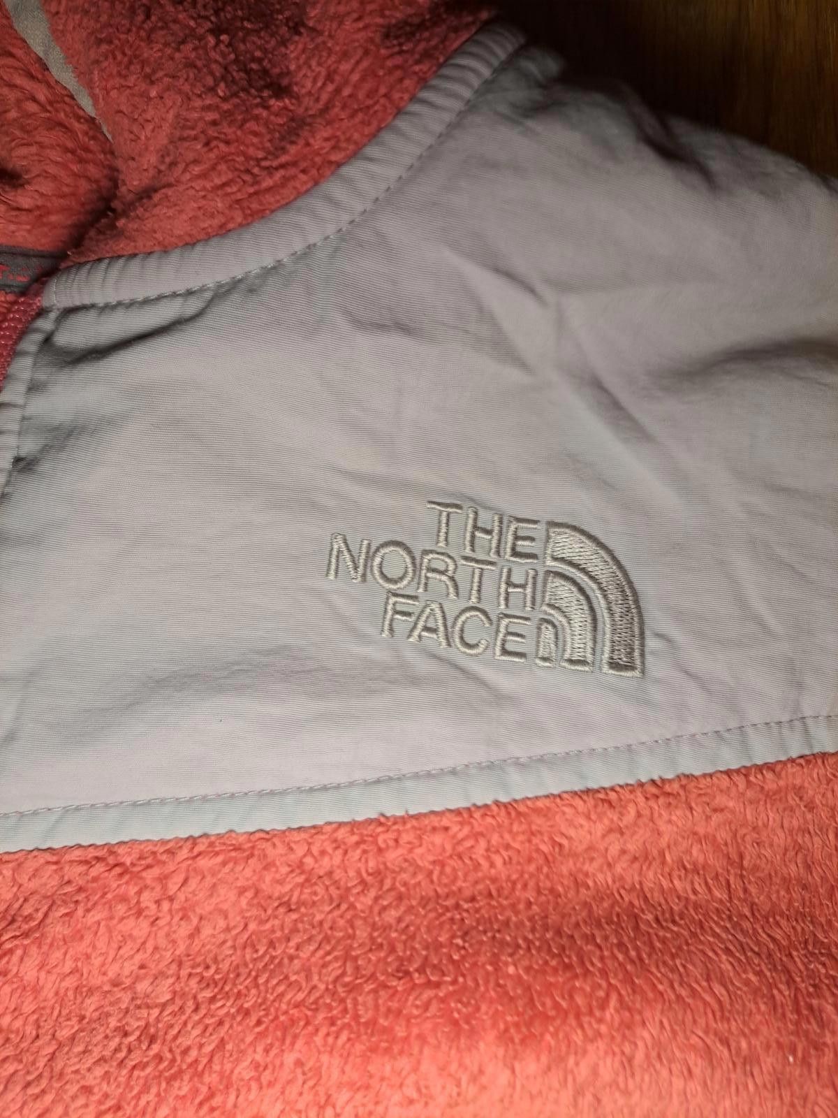 The North Face North Face Fleece Jacket Girls XL Pink Gray Full Zip Hoodie Size XL / US 12-14 / IT 48-50 - 3 Thumbnail