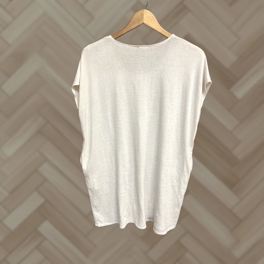 Vintage Wilfred Free Womens White Sleeveless Tank Top XXS Size 2XS Long Basic Shirt Long Tank White Womens Size XXS / US 00 / IT 34 - 1 Thumbnail