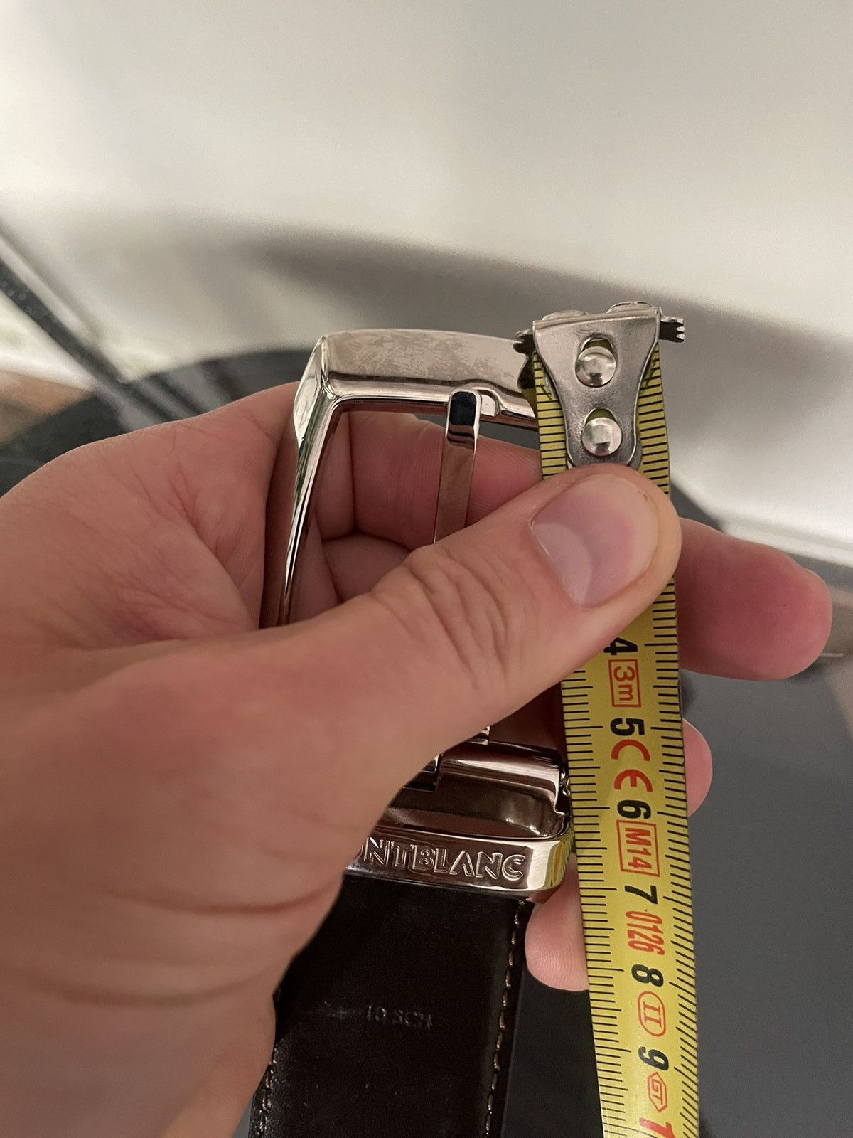 Montblanc Montblanc Trapeze Adjustable & Reversible Leather Belt 160cm Size 46 - 8 Thumbnail