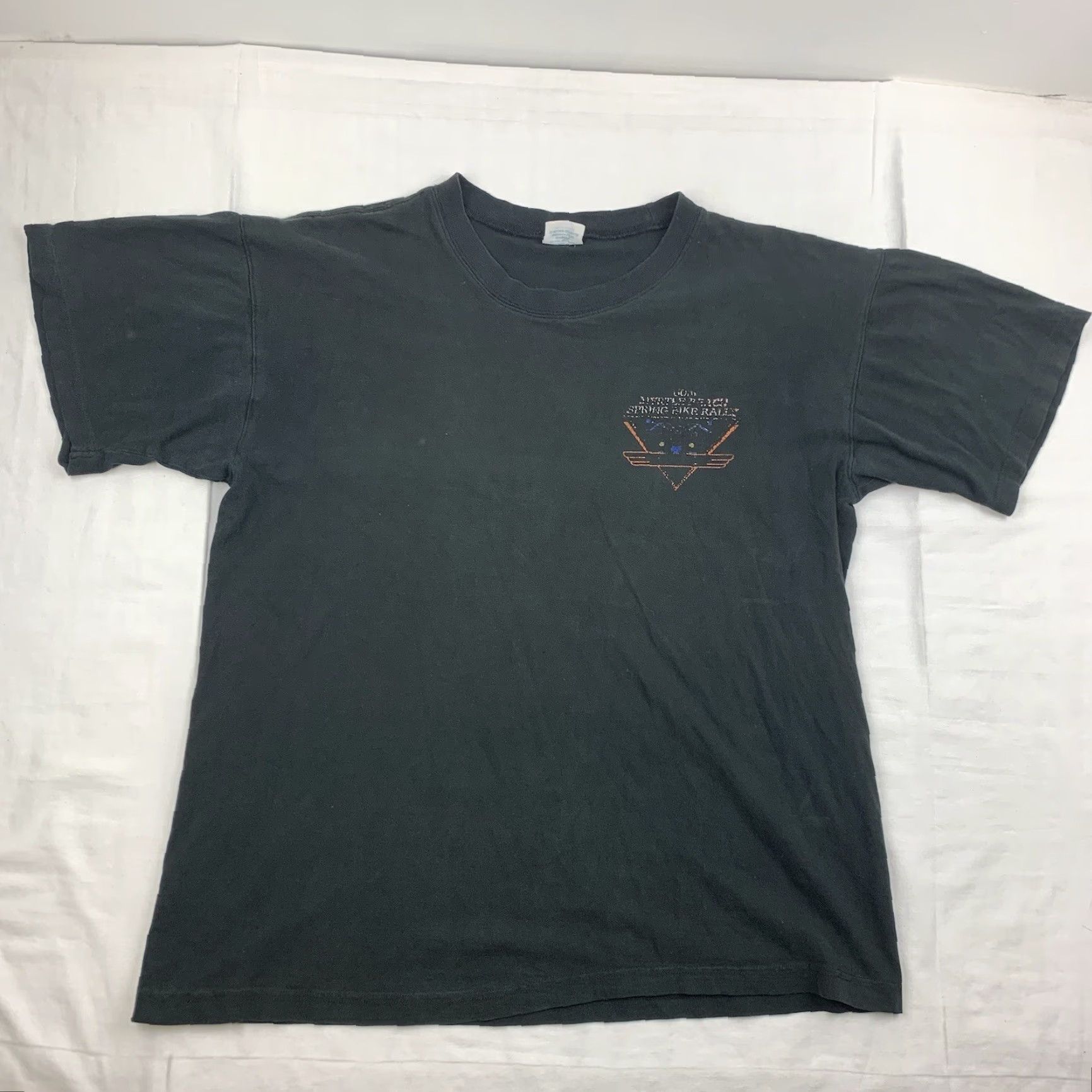 Thrasher VINTAGE Myrtle Beach Spring Bike Rally T Shirt Adult Large Black 2000 Thrashed Size US L / EU 52-54 / 3 - 5 Thumbnail