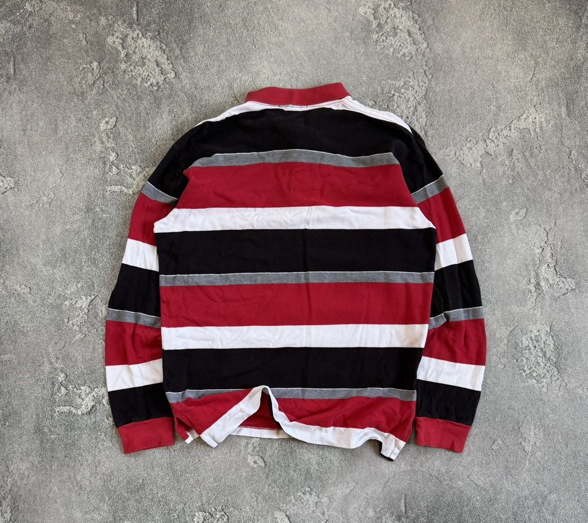 Polo Ralph Lauren × Vintage Polo Ralph Lauren L striped rugby polo long sleeve tee shirt Size US L / EU 52-54 / 3 - 13 Thumbnail