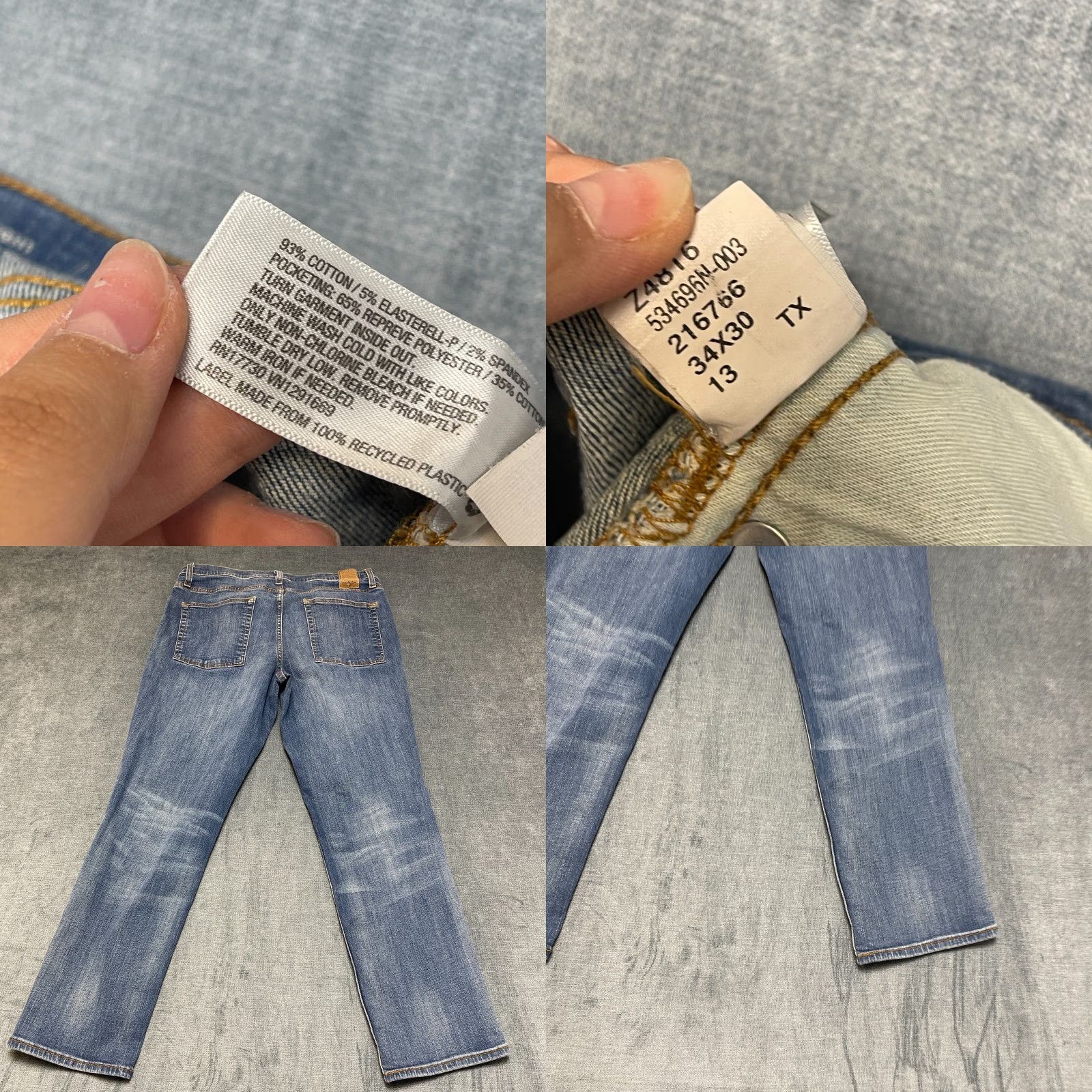 Vintage Goodfellow & Co Jeans Mens 34x30 Blue Denim Stretch Total Flex Athletic Straight Jeans Mens 34x30 Blue Denim Stretch Total Flex Athletic Straight Size US 34 / EU 50 - 9 Thumbnail