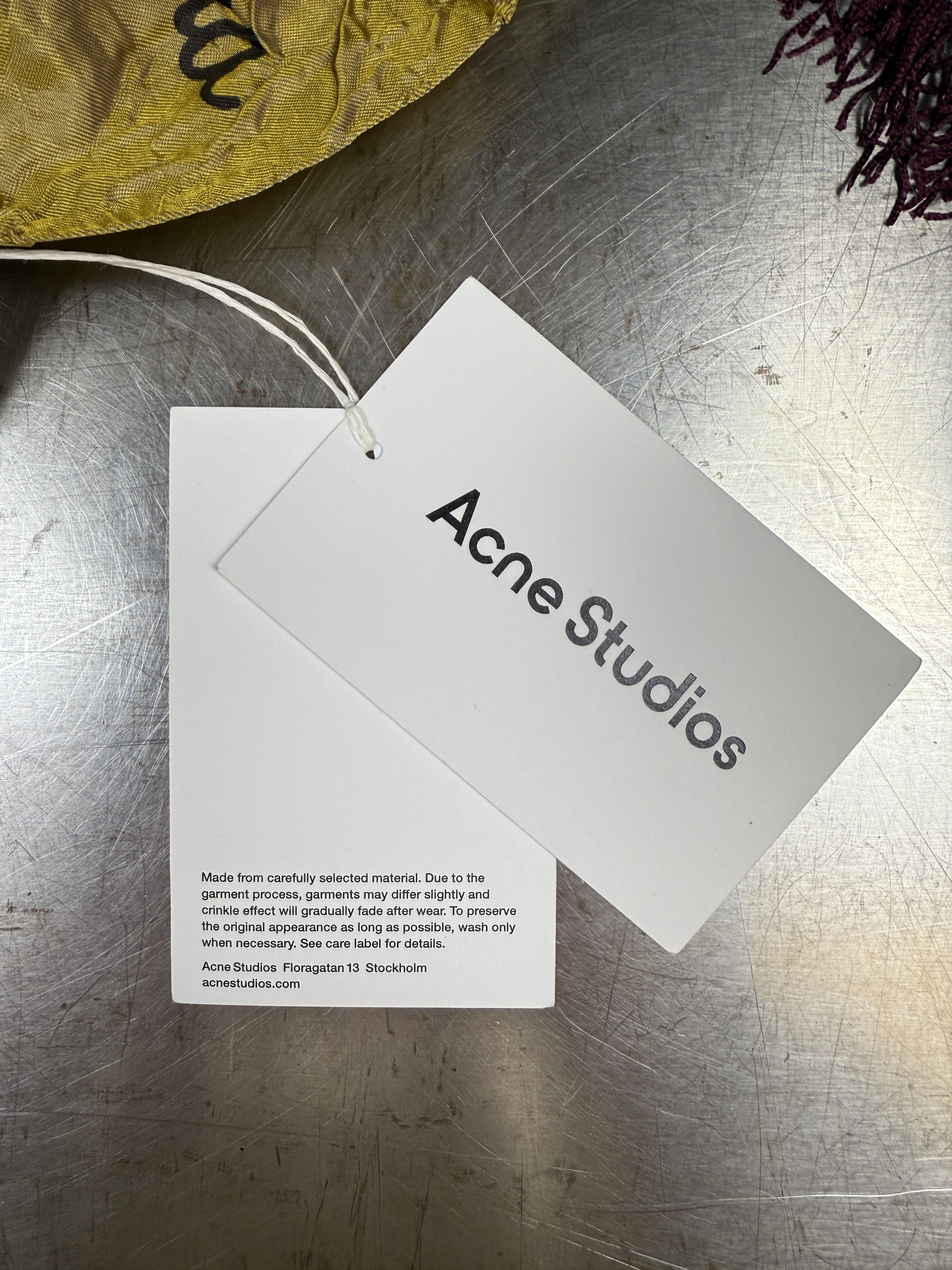 Acne Studios $320 Acne Studios Floragatan 13 Crinkle Scarf Size ONE SIZE - 9 Thumbnail