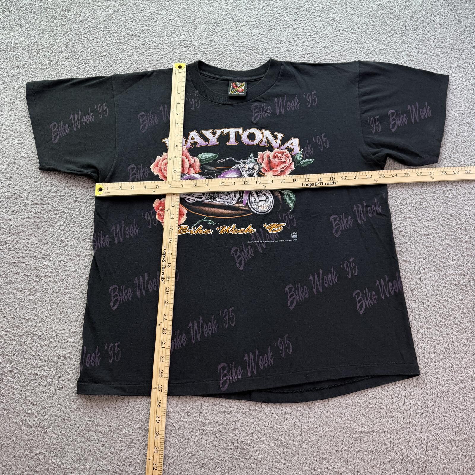 Other Vintage 1995 Daytona Bike Week T Shirt Made In USA AOP XL Size US XL / EU 56 / 4 - 3 Thumbnail
