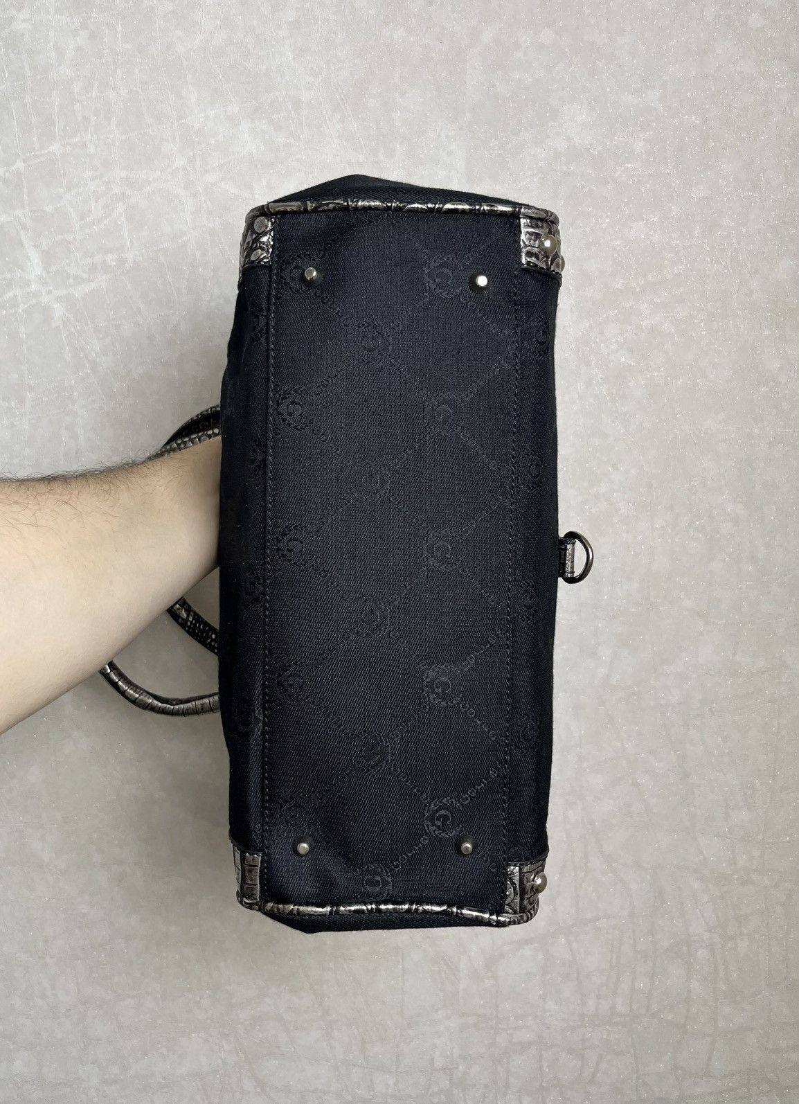 Japanese Brand Vintage Guess Style Y2K Buckle Logo Handle Bag 90s Size ONE SIZE - 6 Thumbnail