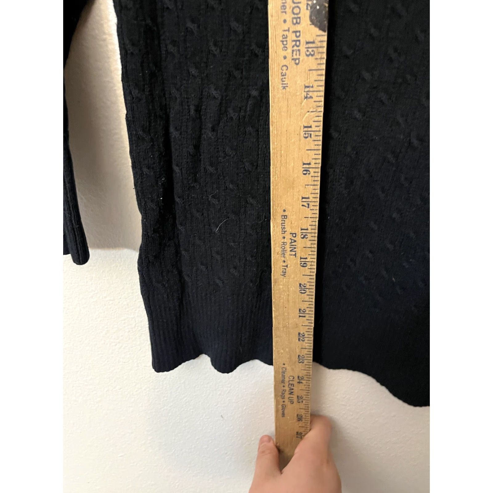 Gap Gap Womens Black Cable Knit Pullover Sweater Sz Small 3/4 Sleeve Size S / US 4 / IT 40 - 4 Thumbnail
