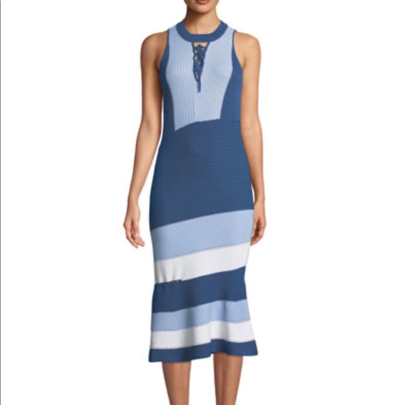 Jonathan Simkhai Jonathan Simkhai high neck color block print dress Size S / US 4 / IT 40 - 2 Thumbnail