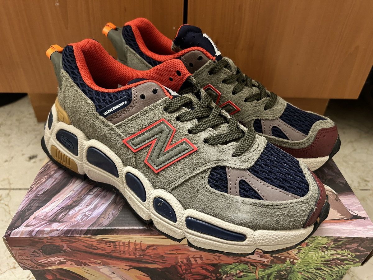 New Balance × Salehe Bembury New Balance 574 Salehe Bembury Yurt Team Forest Green Size US 8 / EU 41 - 2 Thumbnail