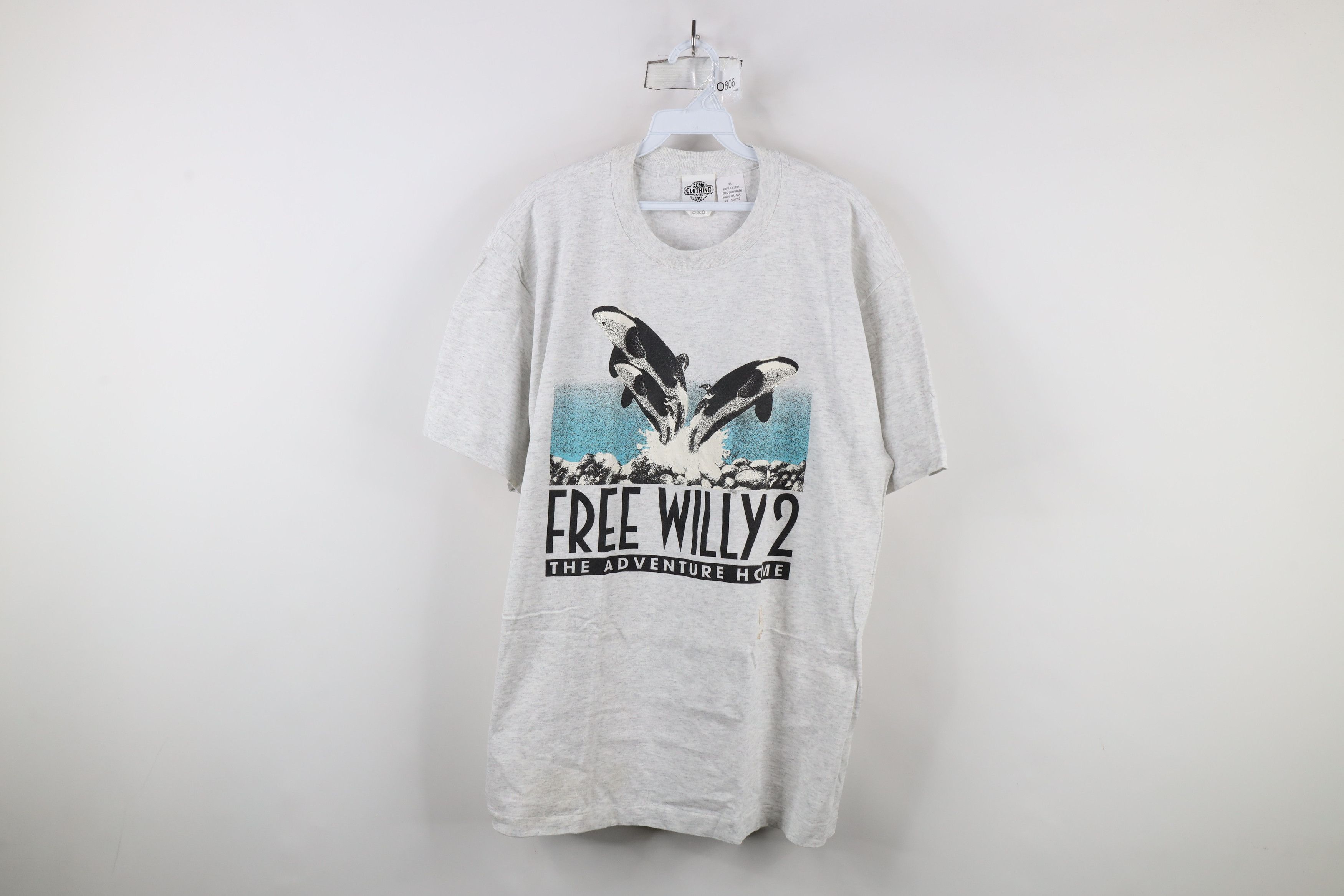 Vintage 90s Willy 2 The Adventure Home Movie T-Shirt USA